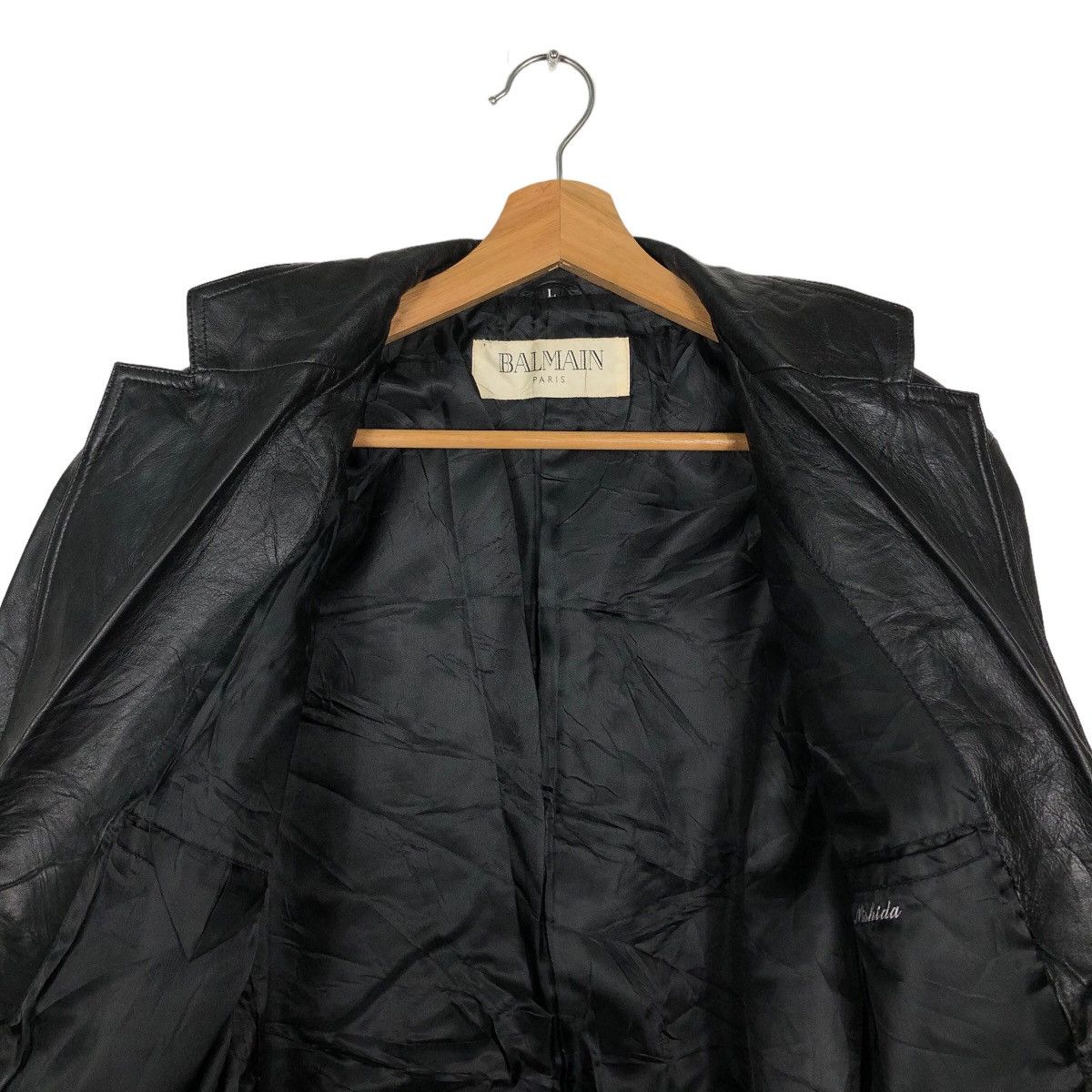 Balmain 🔥90’s Vintage Chore Leather Jacket Balmain Paris Size US M / EU 48-50 / 2 - 11 Thumbnail