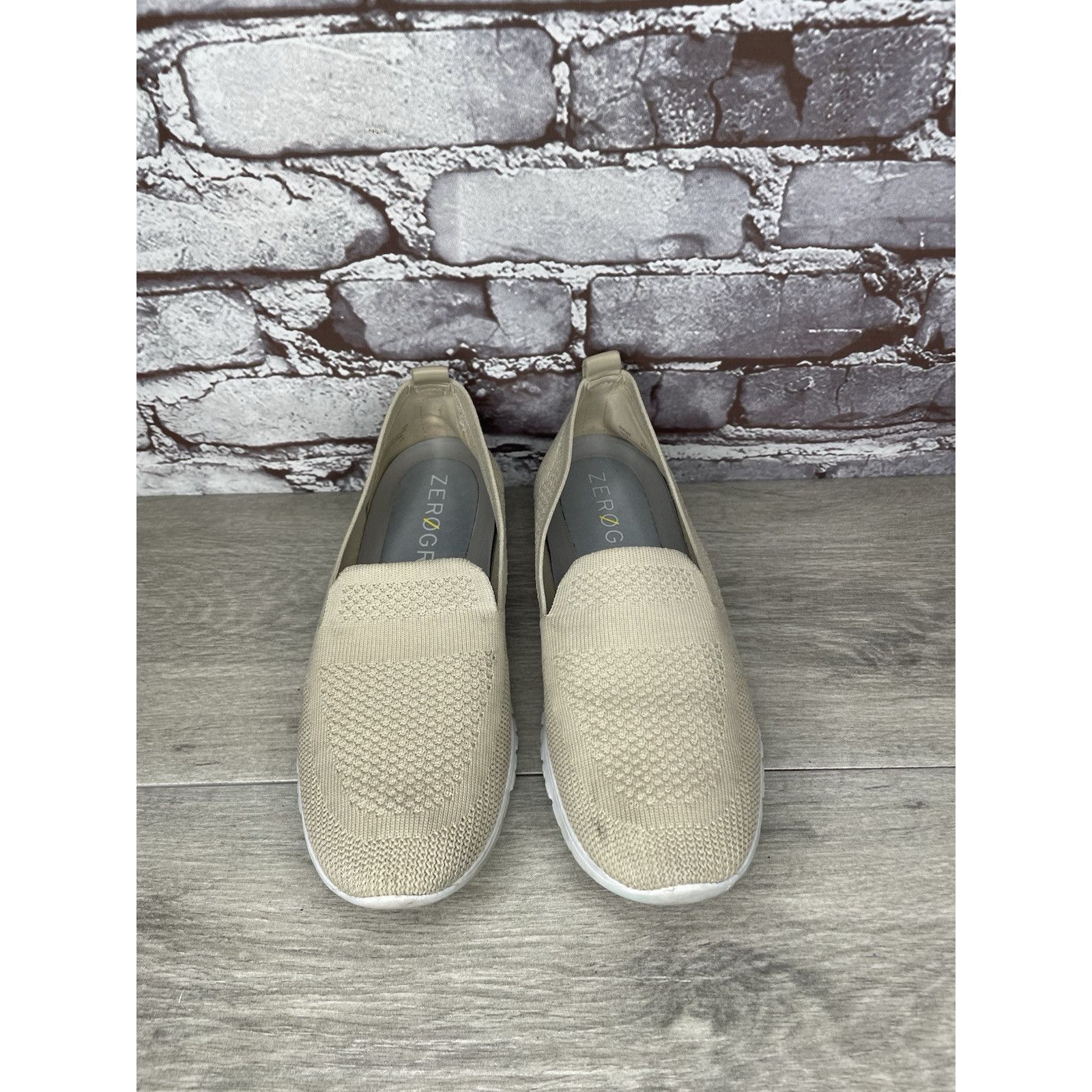 Cole Haan Cole Haan Zerogrand Stitchlite Beige Knit Slip On Sneakers W Size US 9.5 / IT 39.5 - 10 Thumbnail