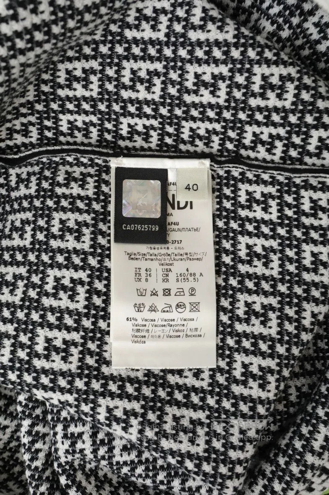 Fendi fendi short-sleeve printed dress. Size US 32 / EU 48 - 7 Thumbnail
