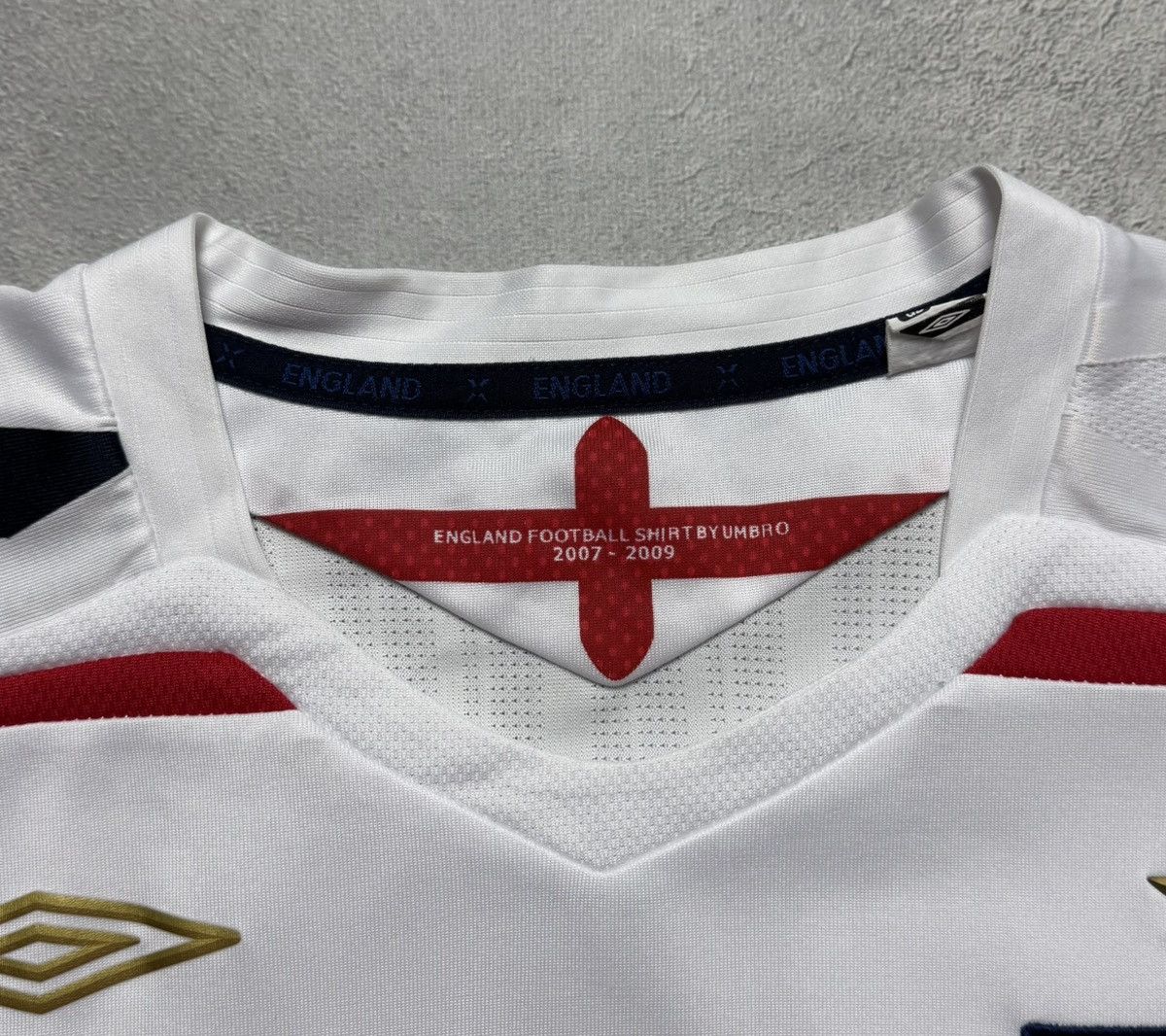 Umbro England 2007 2009 Home Football Shirt Soccer Jersey Umbro Size US XL / EU 56 / 4 - 13 Thumbnail