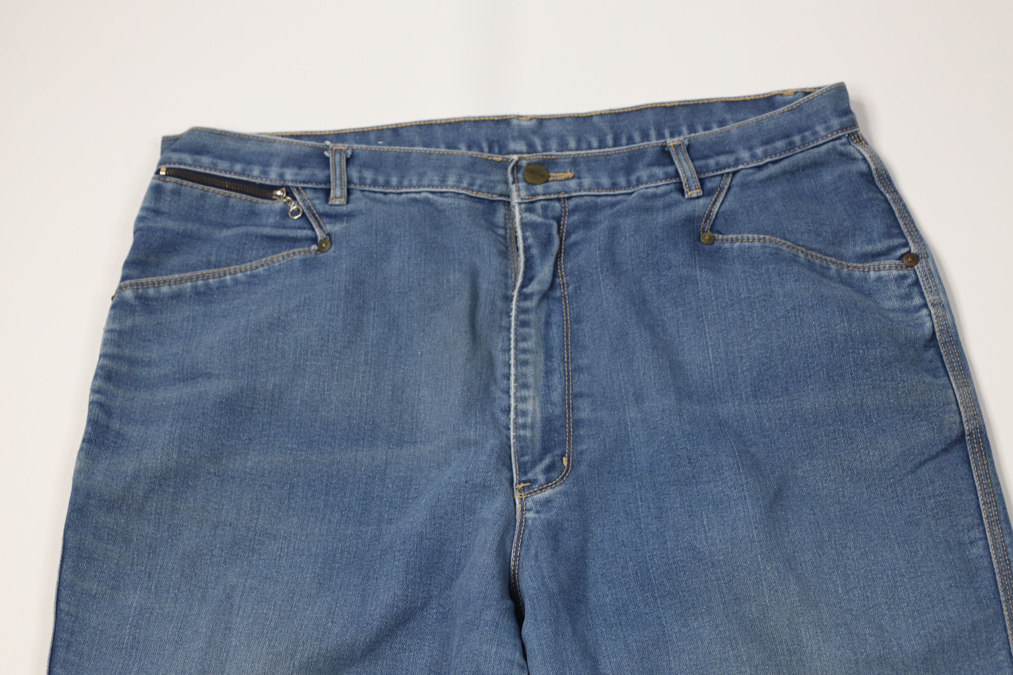 Vintage Vintage 90s Streetwear Stretch Tapered Leg Denim Jeans Size 38" / US 16 / IT 52 - 2 Thumbnail