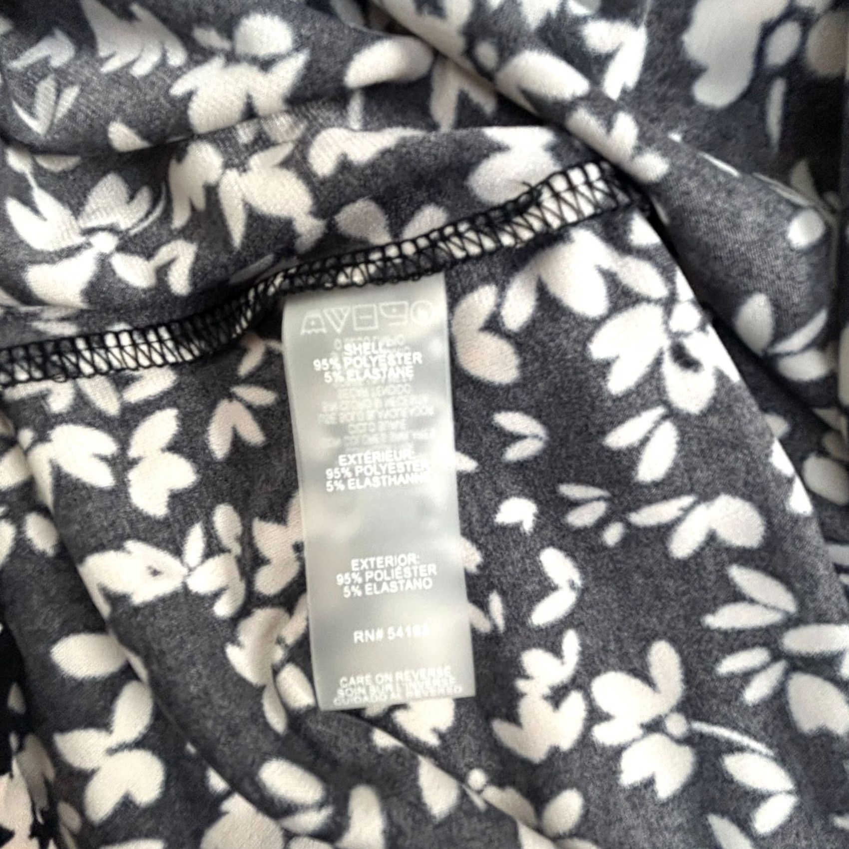Tommy Hilfiger Tommy Hilfiger Womens Black White Floral Bell Sleeve Shift Dress Size 10 New 9 Size L / US 10 / IT 46 - 4 Thumbnail