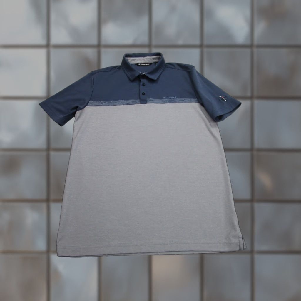 TravisMathew Travis Mathew Polo Shirt Mens M Blue Gray Golf Country Club 1959 Size US M / EU 48-50 / 2 - 1 Thumbnail
