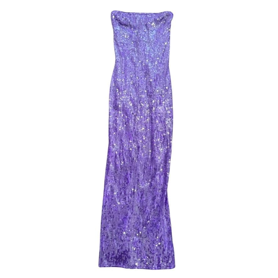 Retrofete Retrofête Strapless Sequin Lucia Dress in Purple, Size S Size S / US 4 / IT 40 - 4 Thumbnail