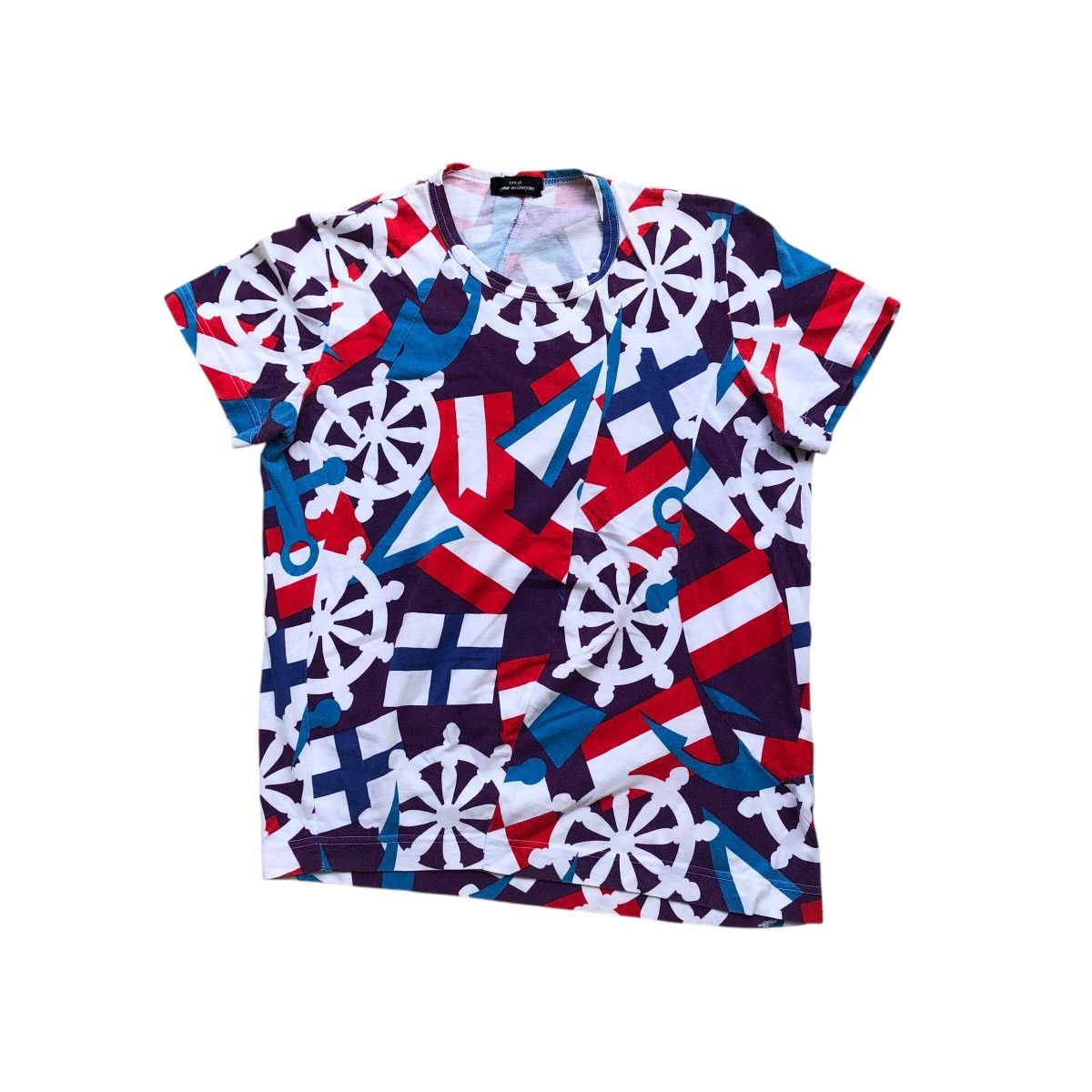 Japanese Brand Tricot COMME des GRACONS Rare Allover Printed T-Shirt Size S / US 4 / IT 40 - 1 Thumbnail