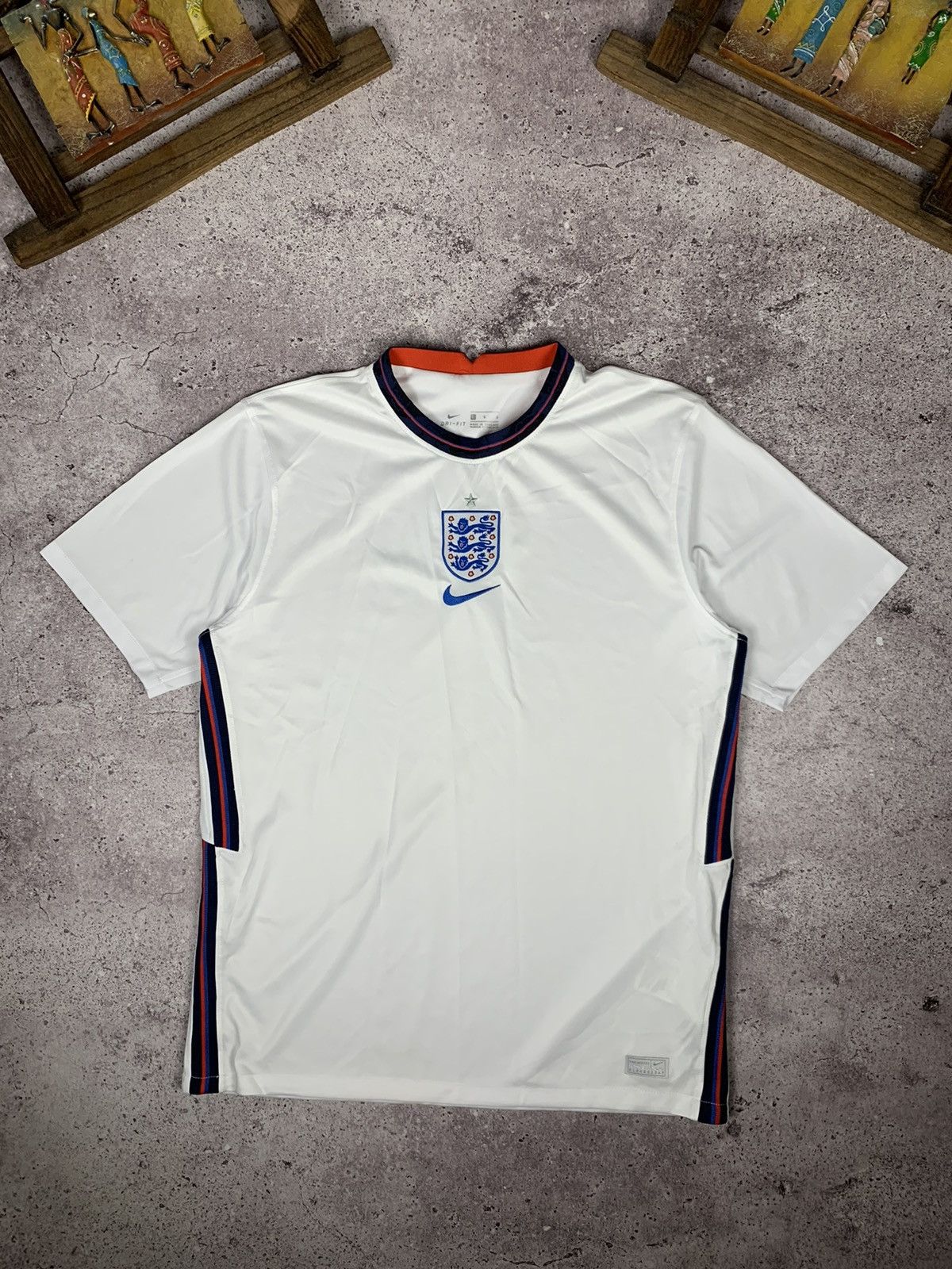 Pre-owned Fifa World Cup X Nike England 2020 2022 Home Football Shirt Soccer Jersey In White