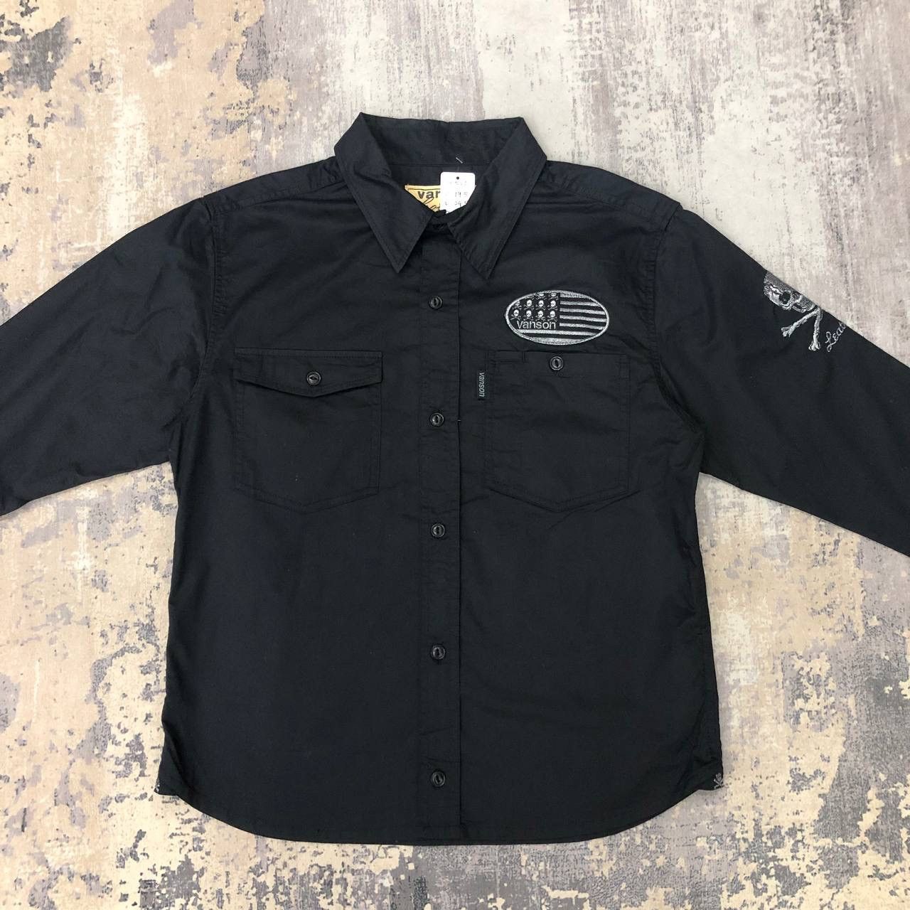 Vanson Leathers T536. VANSON SKULL RACING TEAM SHIRTS Size US M / EU 48-50 / 2 - 3 Thumbnail