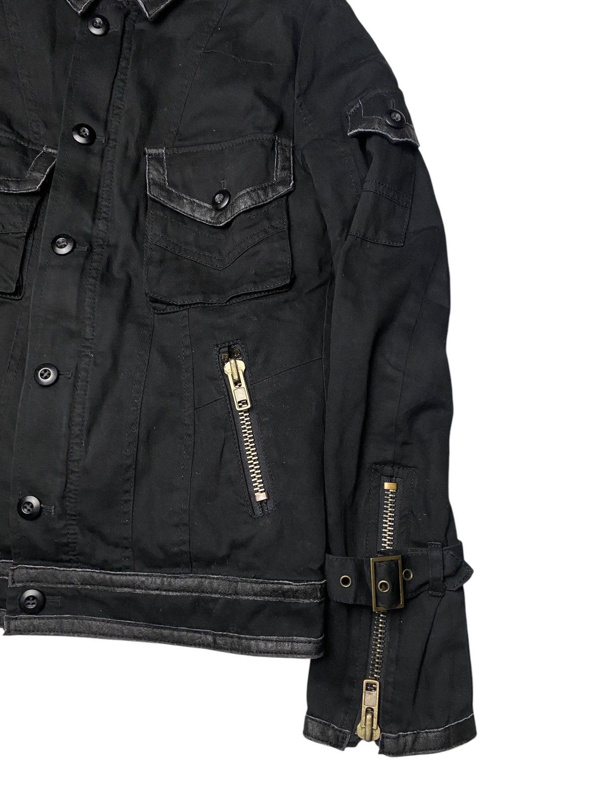 If Six Was Nine 2000's Free Phase Bondage Leather Jacket Size US S / EU 44-46 / 1 - 4 Thumbnail