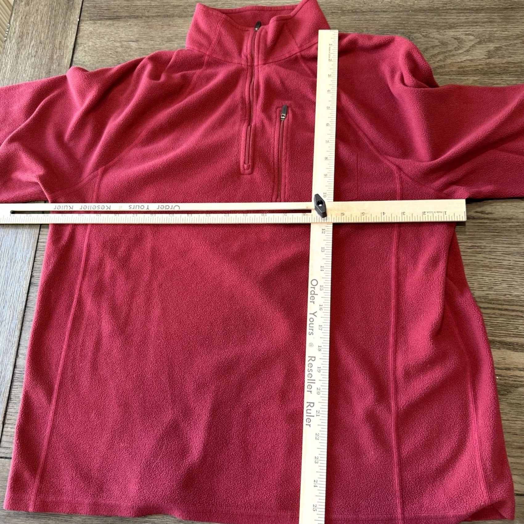 Vintage VINTAGE LL Bean Trail Fleece 1/4 Zip Pullover Jacket Men Red Large Chest Pocket Soft Warm Size US L / EU 52-54 / 3 - 6 Thumbnail