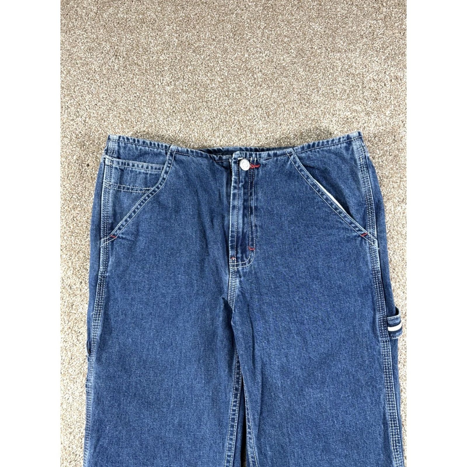 Tommy Hilfiger VINTAGE Tommy Hilfiger Carpenter Jeans Women’s Size 5 Medium Wash Denim Jeans Women 90s Casual Chic Workwear Blue Size 27" / US 4 / IT 40 - 3 Thumbnail