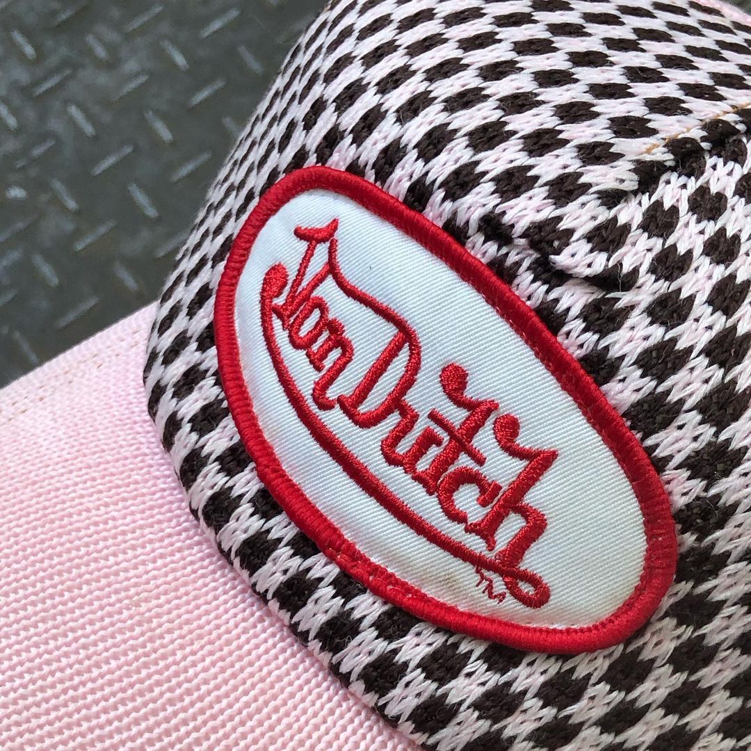 Von Dutch 🚫 SOLD 🚫 Vondutch Checkerboard Knitwear Trucker Hat Size ONE SIZE - 4 Thumbnail
