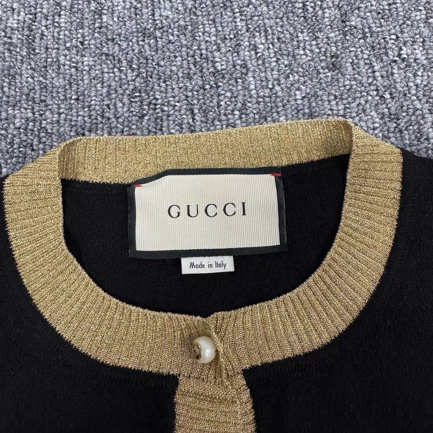 Gucci Gucci GoldTrim DoubleG Pearl Knit Cardi M 99New Size M / US 6-8 / IT 42-44 - 5 Thumbnail