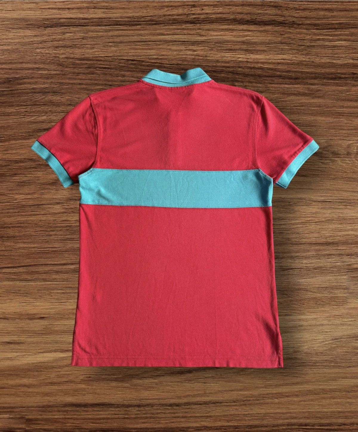 Japanese Brand Michael Bastian X Uniqlo Two Tone Color Striped Polo Tee Size US S / EU 44-46 / 1 - 2 Thumbnail
