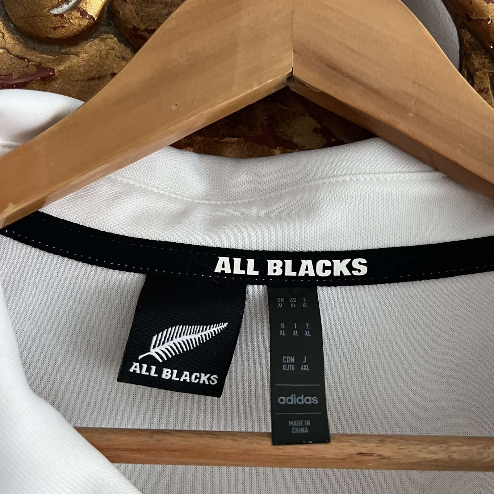 Adidas All Blacks New Zealand Home Rugby Shirt Adidas Jersey Size US XL / EU 56 / 4 - 4 Thumbnail