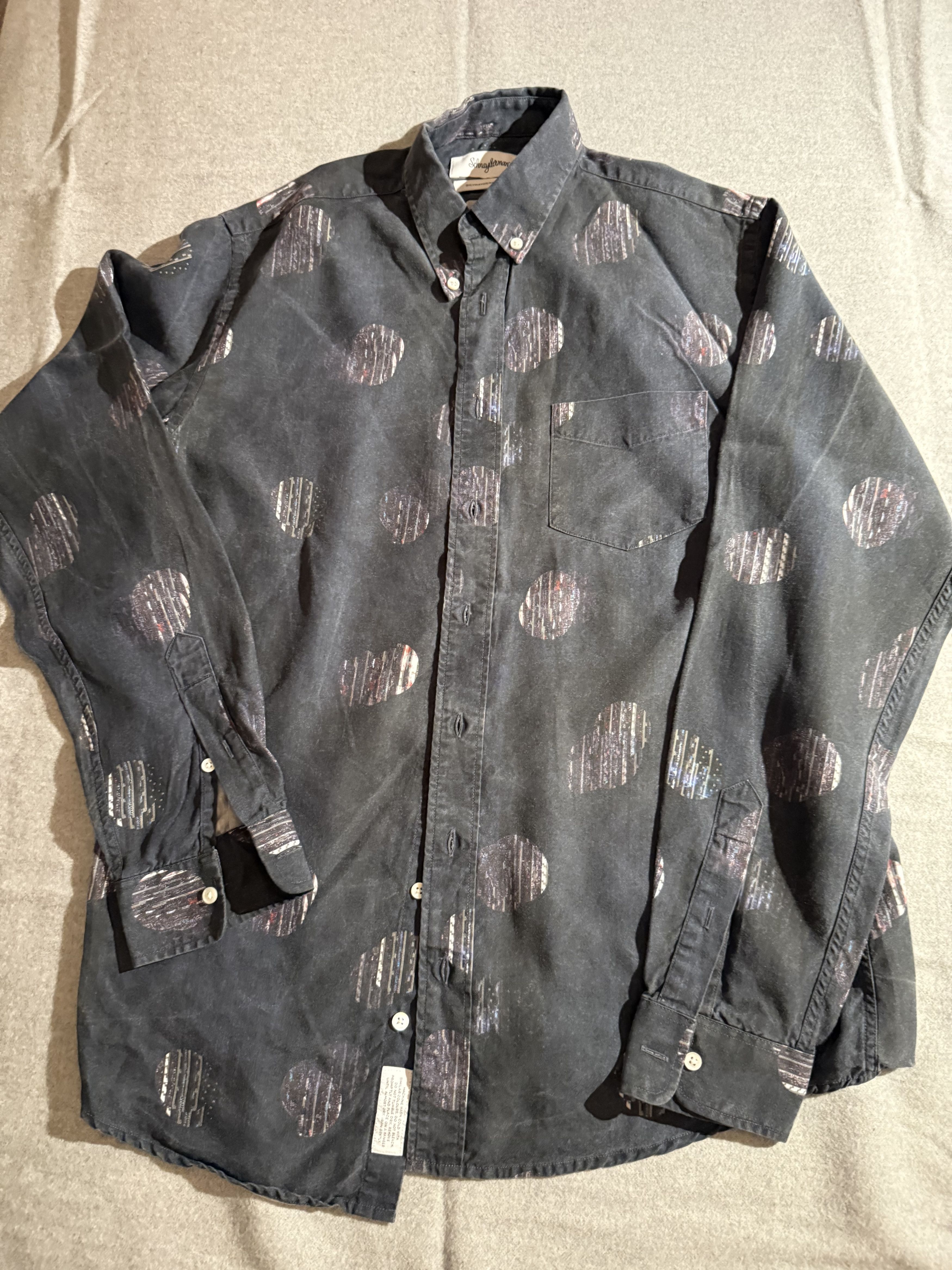 Schnaydermans Blue print shirt sz 15 Size US S / EU 44-46 / 1 - 1 Thumbnail
