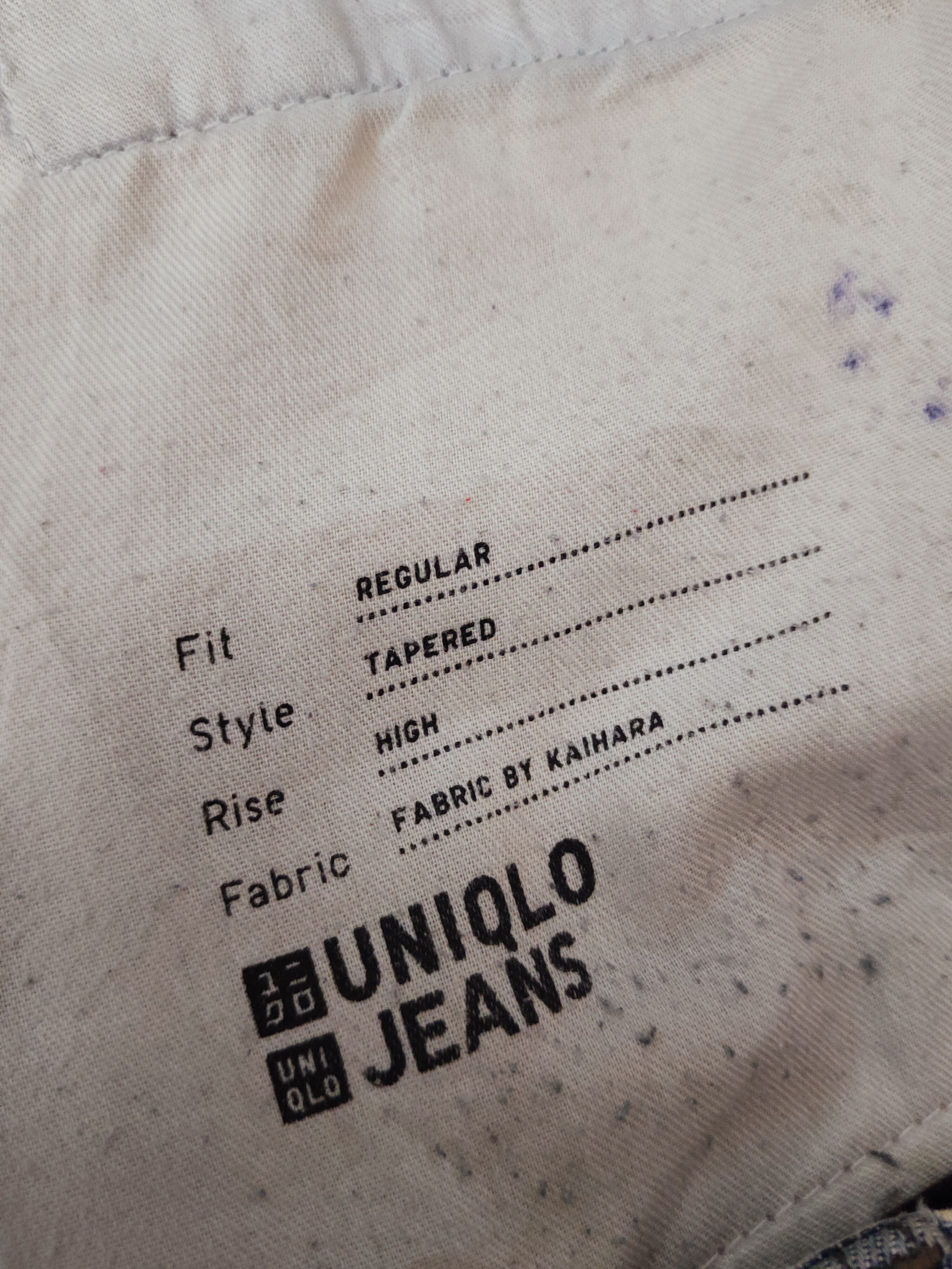 Japanese Brand Uniqlo Dark Blue Faded Distressed Ripped Jeans #S2725 Size US 36 / EU 52 - 14 Thumbnail