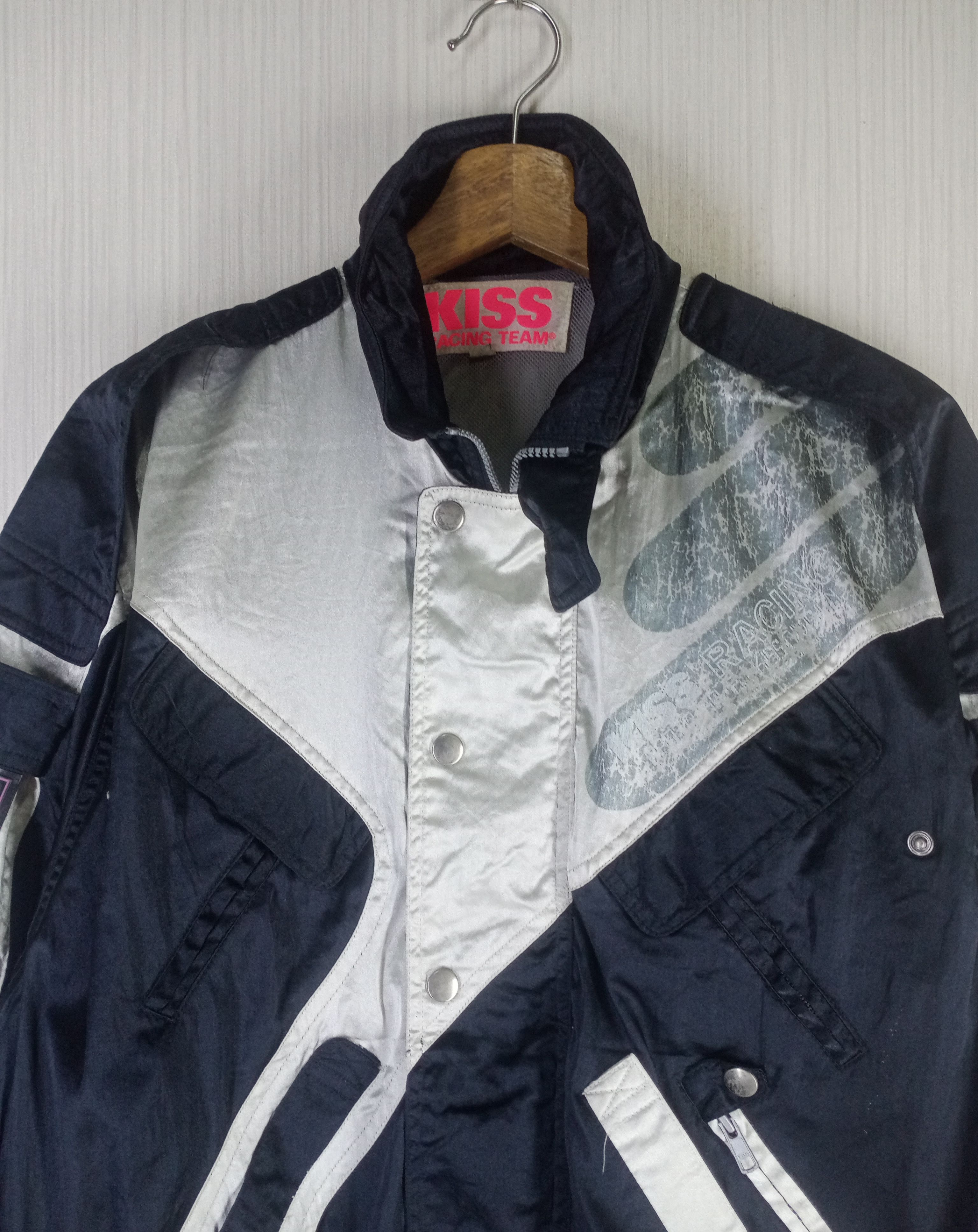 Sports Specialties Rare Vintage 90s Kiss Racing Team Bomber Jacket Size US M / EU 48-50 / 2 - 4 Thumbnail