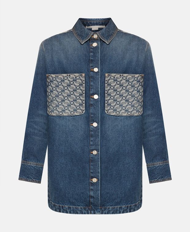 Stella McCartney Long sleeved denim shirt, regular fit Size XXS / US 00 / IT 34 - 1 Thumbnail