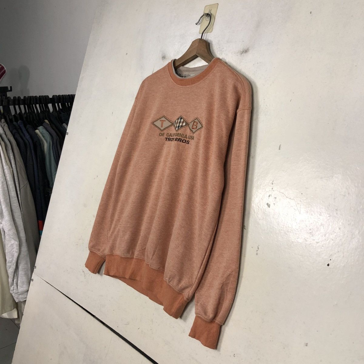 Japanese Brand 📌Vintage Sweatshirt Troy Bros Big Logo Embroidery Size US M / EU 48-50 / 2 - 4 Thumbnail