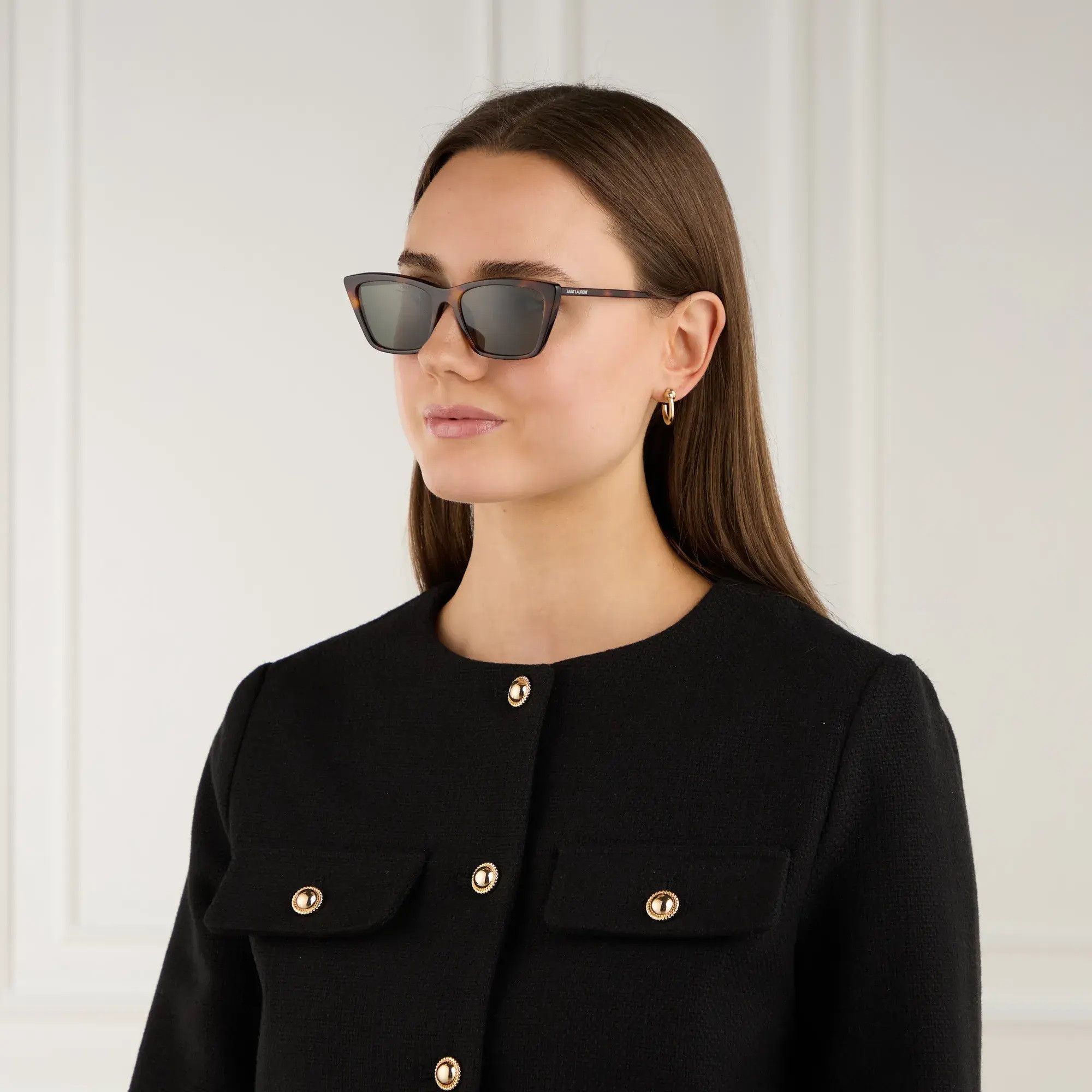 Saint Laurent Paris Saint Laurent Women Sunglasses SL737 MICA THIN 002 BRAND NEW Size ONE SIZE - 13 Thumbnail