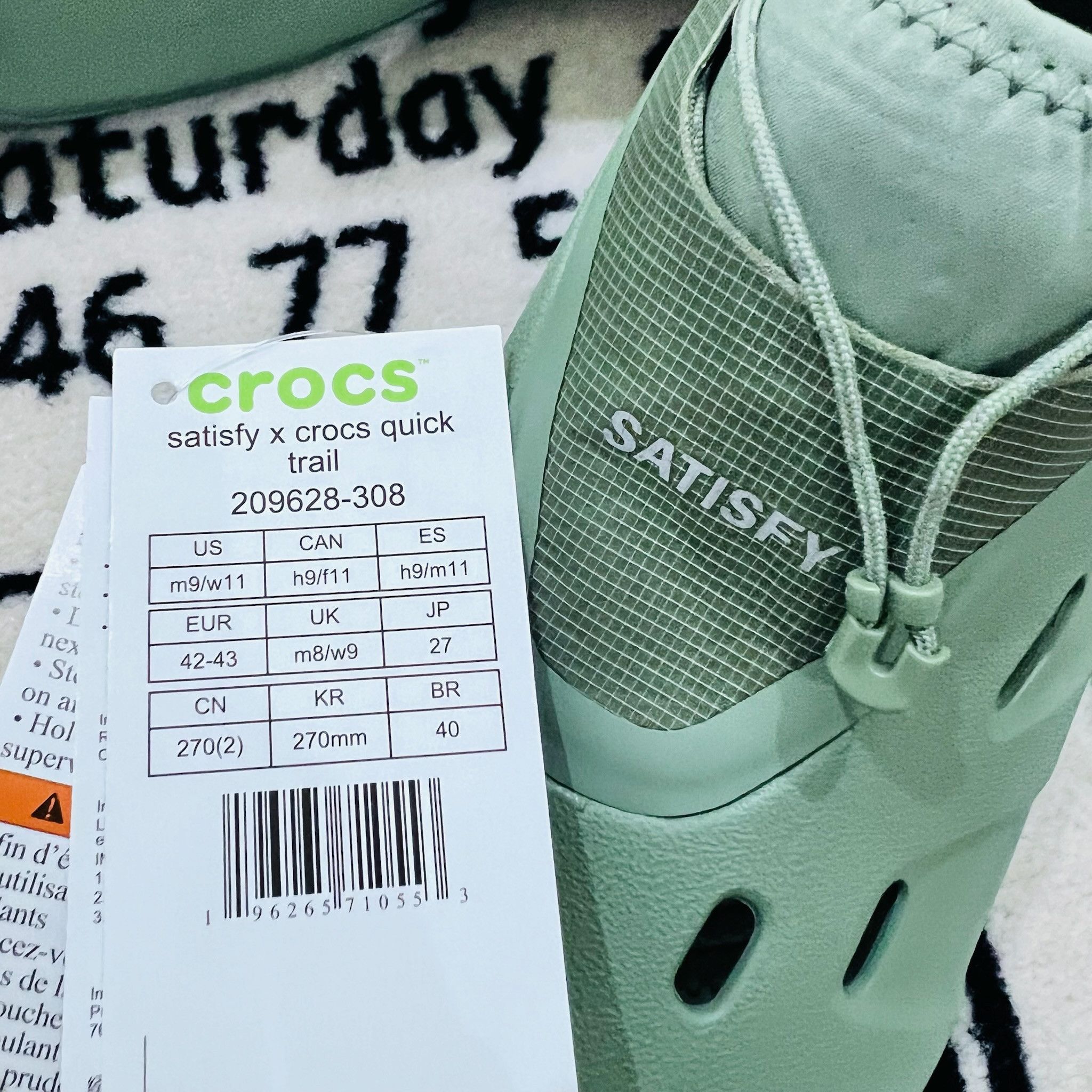 Crocs × Satisfy Crocs X Satisfy Quick Trail Clog Moccasin Shoes Slip Ons Size US 9 / EU 42 - 4 Thumbnail