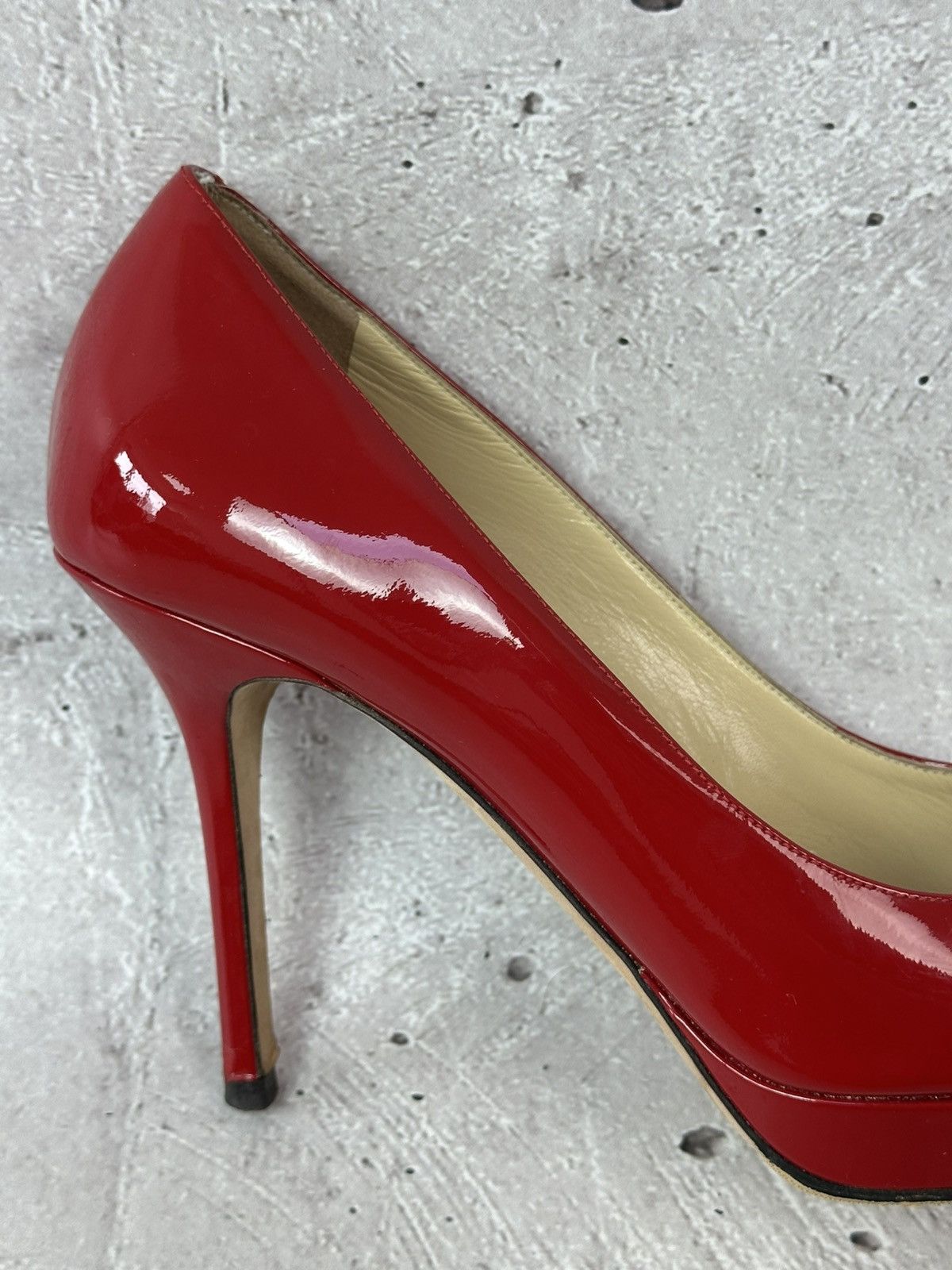 Jimmy Choo Jimmy Choo Made in Italy Patent Leather Red Heels With Box Size US 6 / IT 36 - 12 Thumbnail