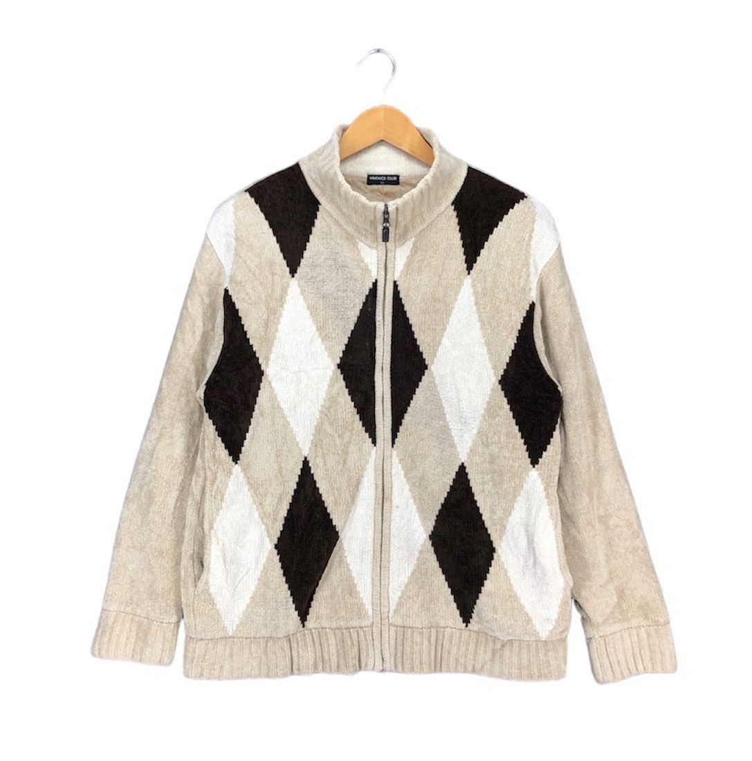 Other 90s Style VINTAGE CLUB Geometric Knitwear #1680-63 Size US L / EU 52-54 / 3 - 1 Thumbnail