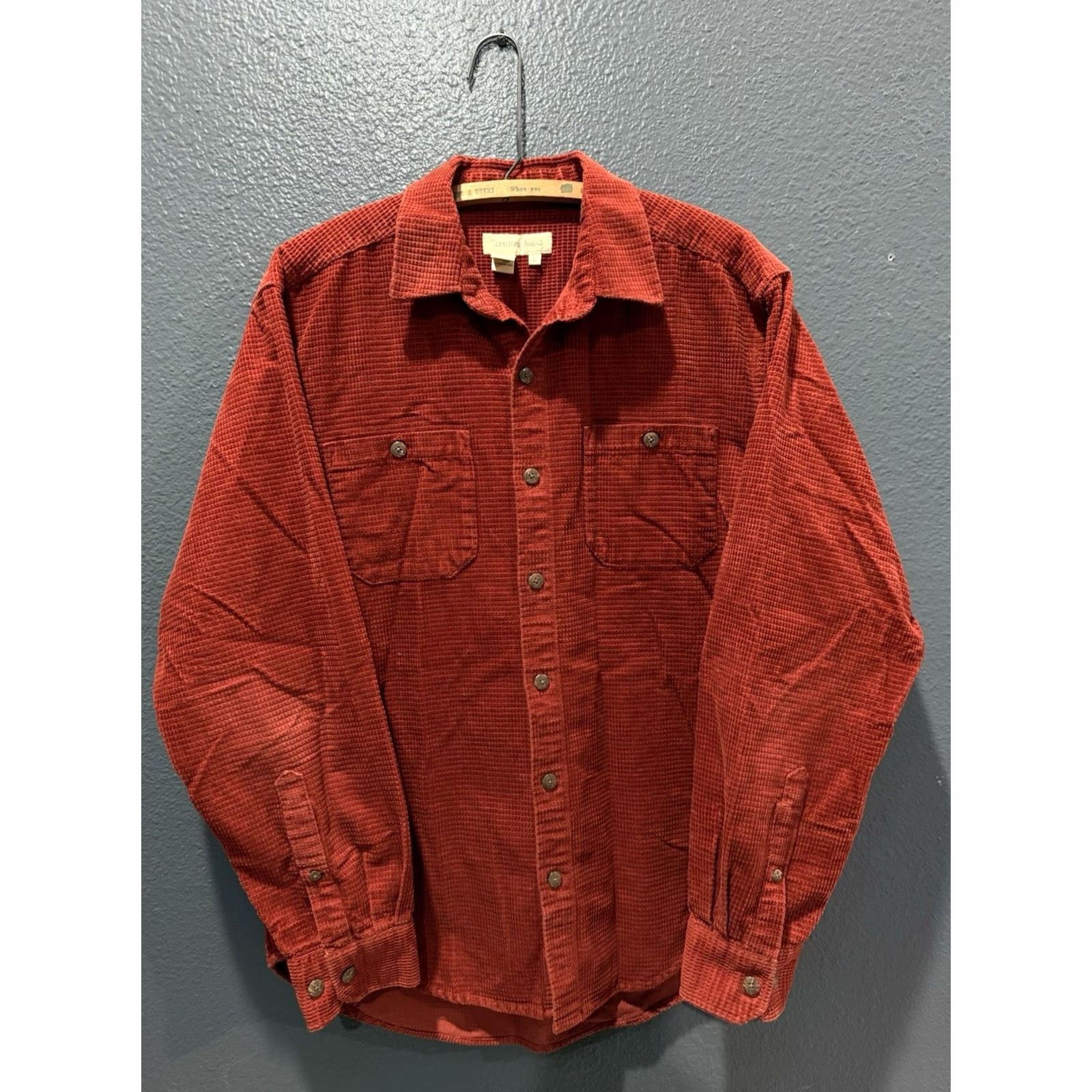 The Territory Ahead VINTAGE Territory Ahead Shirt Men Medium Orange Flannel Cotton Button-Up Long Sleeve Size US M / EU 48-50 / 2 - 3 Thumbnail