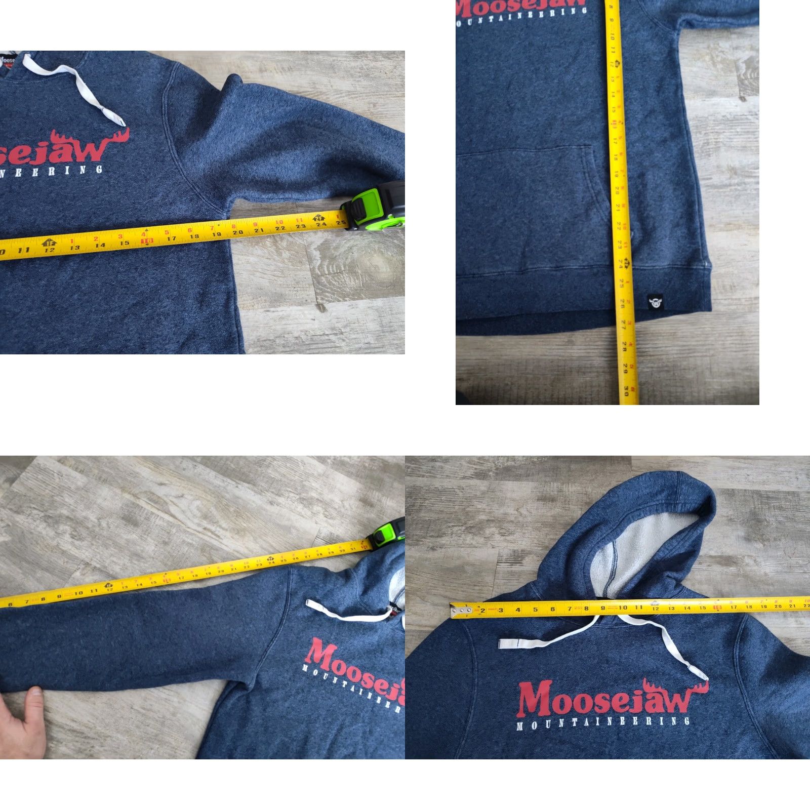 Vintage MOOSEJAW Mountaineering Hoodie Fleece Lined BLUE Women's Size Medium Blue Size M / US 6-8 / IT 42-44 - 8 Thumbnail