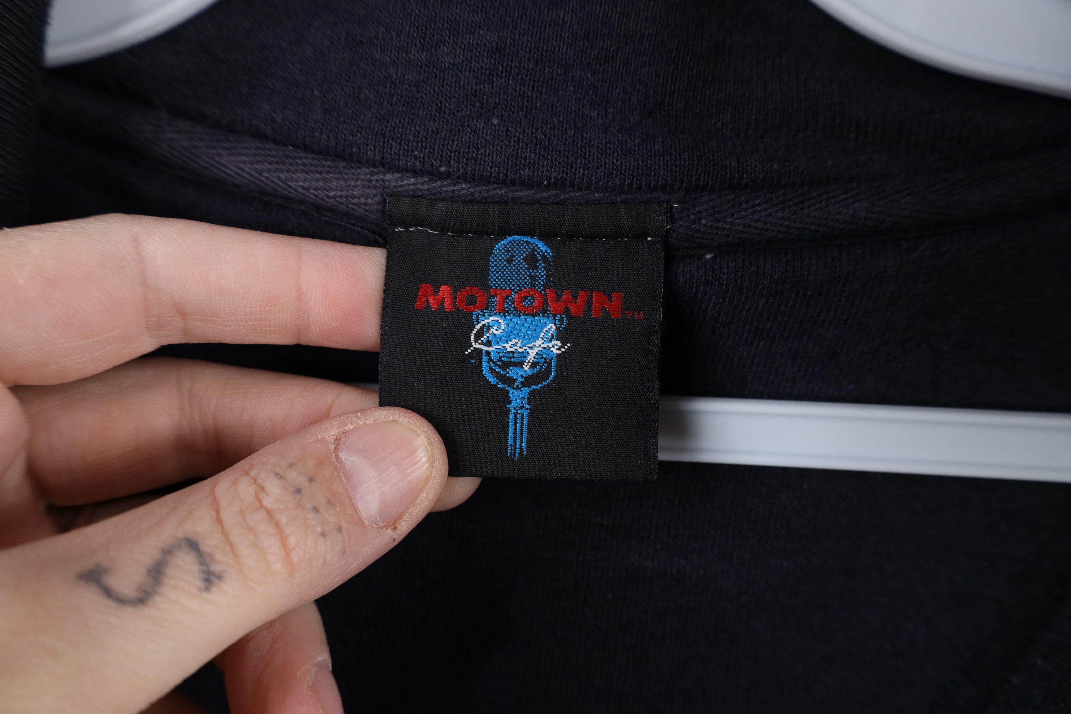 Vintage Vintage 90s Motown Cafe Las Vegas Half Zip Sweatshirt USA Size US XL / EU 56 / 4 - 10 Thumbnail