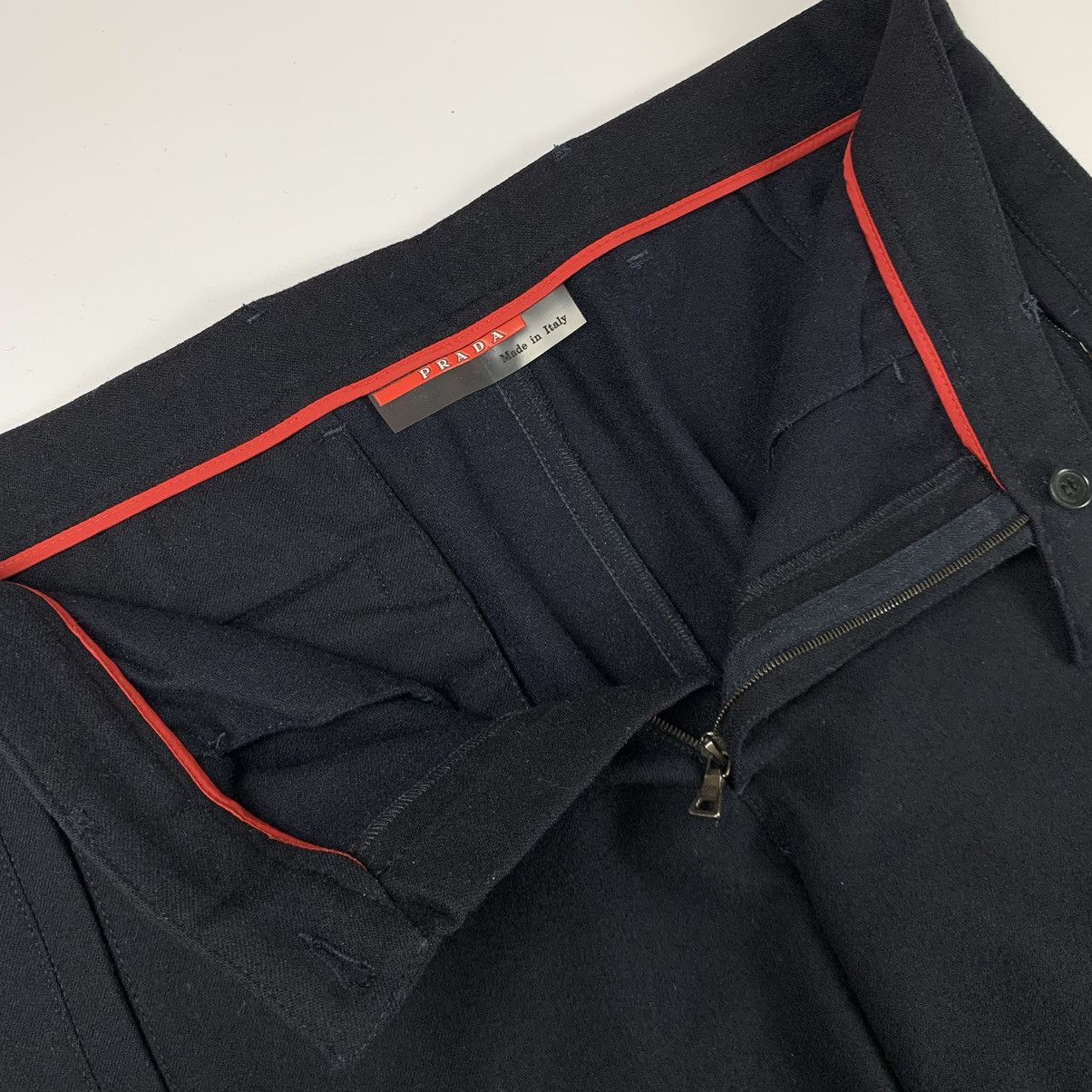 Prada Prada sport red tab wool flannel pants vintage Size US 34 / EU 50 - 6 Thumbnail