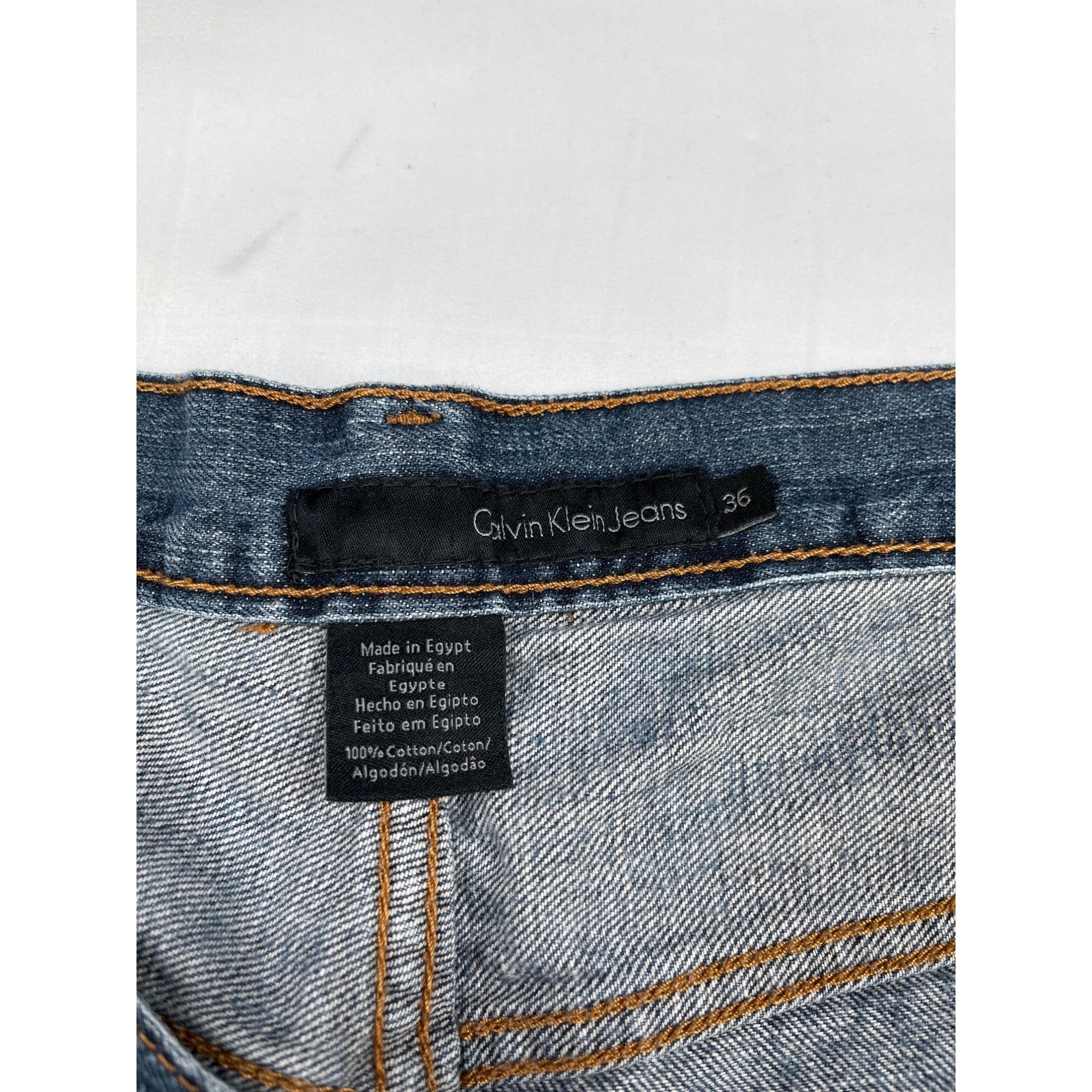 Calvin Klein Calvin Klein Men's Blue Jeans/Straight Leg Size 36 SKU 4218 Size US 36 / EU 52 - 5 Thumbnail