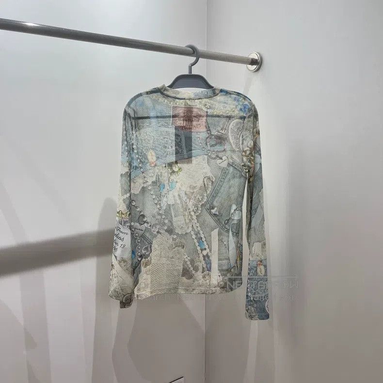 Acne Studios Acne Studios Lace 3D Printed Long Sleeve Size XS / US 0-2 / IT 36-38 - 2 Thumbnail