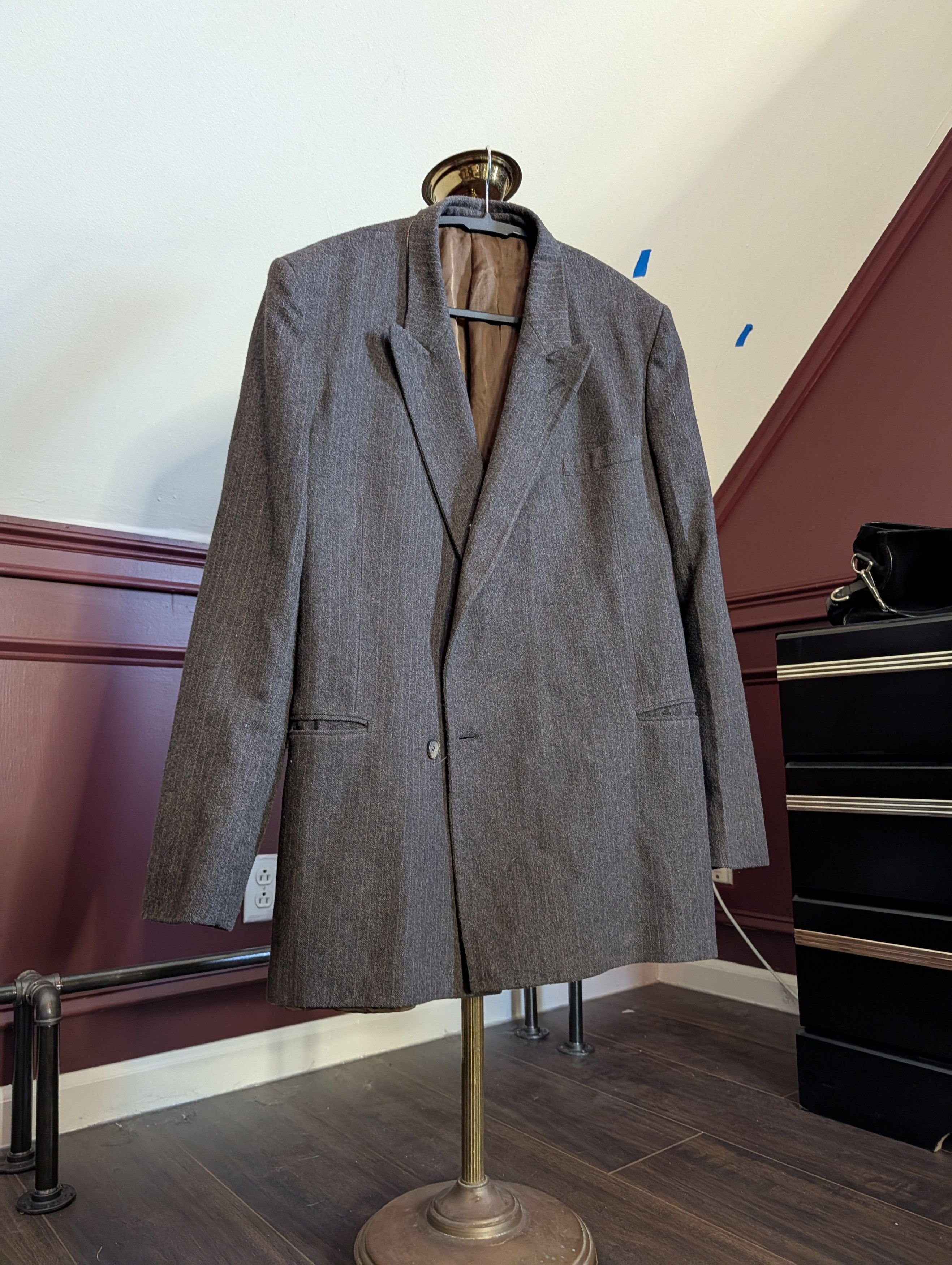Ducati Hand tailored vintage double breasted speckled weave jacket Size 40R - 13 Thumbnail
