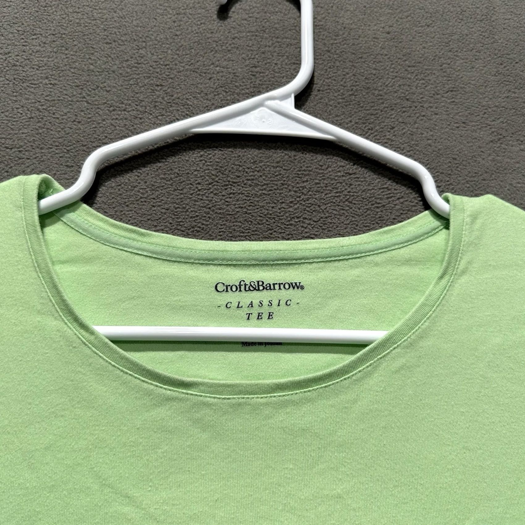Croft & Barrow Croft & Barrow Shirt Womens Large Green The Classic Tee Short Sleeve Casual EUC Size L / US 10 / IT 46 - 3 Thumbnail