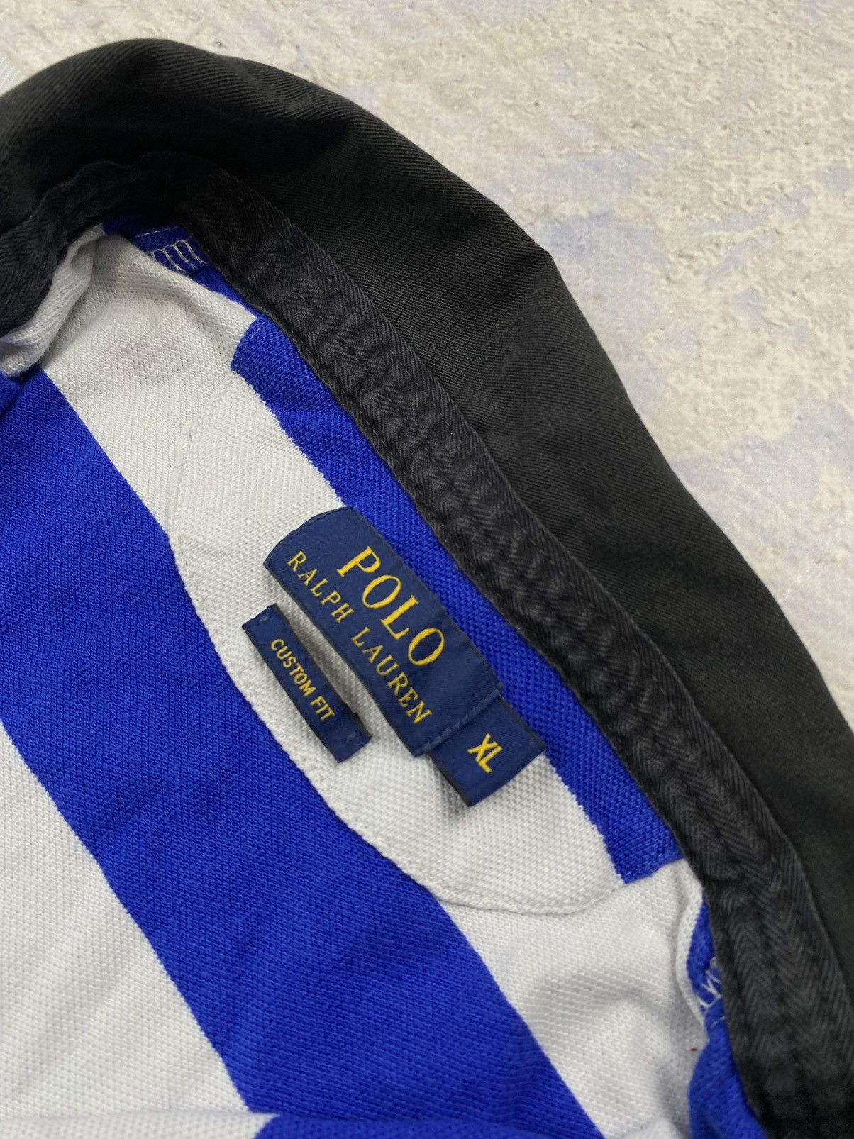 Polo Ralph Lauren × Vintage Polo Ralph Lauren vintage Chief keef style striped white Size US L / EU 52-54 / 3 - 8 Thumbnail