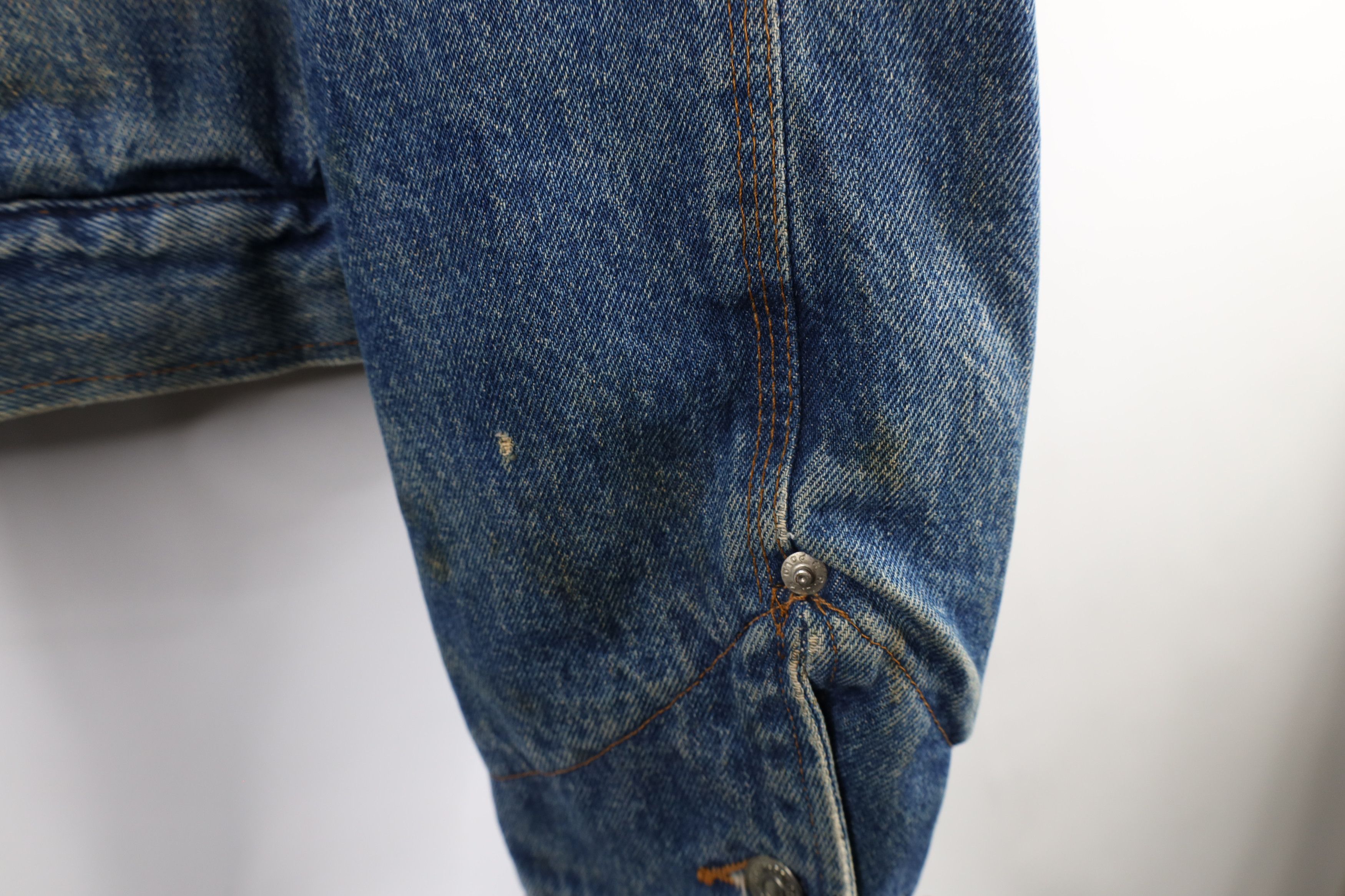 Ralph Lauren × Vintage Vintage 90s Ralph Lauren Dungarees Denim Trucker Jacket Size US XL / EU 56 / 4 - 4 Thumbnail