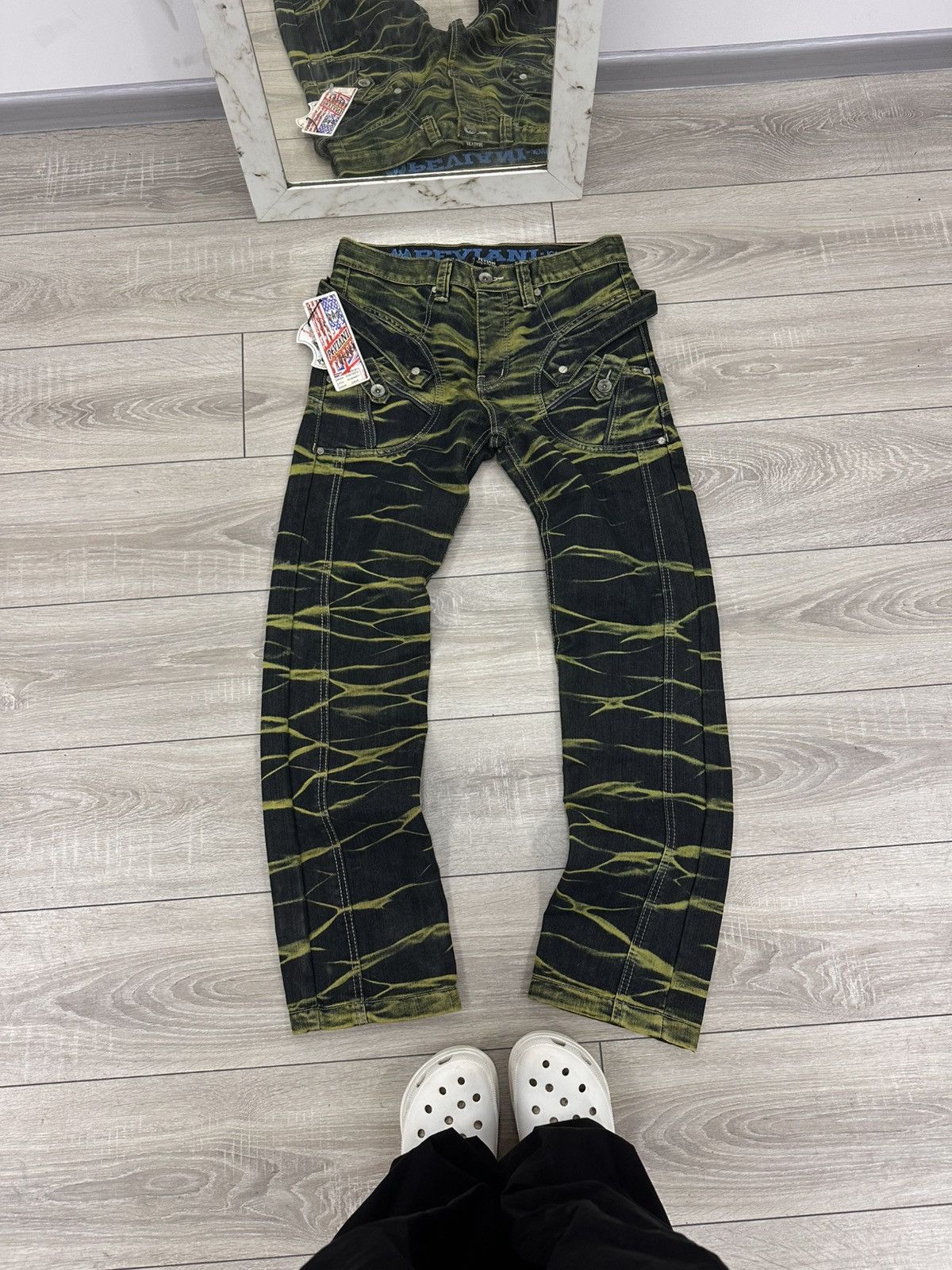 Japanese Brand Faded Y2K Bootcut Jeans Size US 32 / EU 48 - 5 Thumbnail