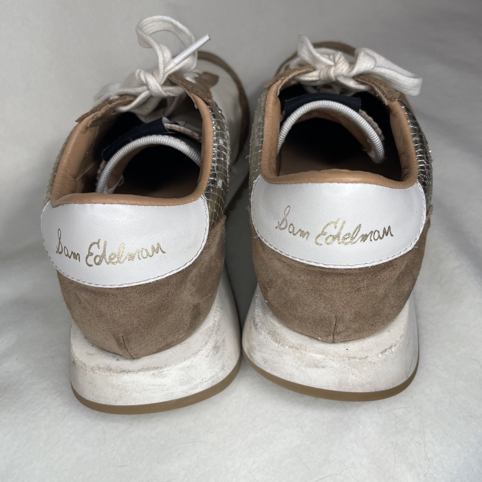 Sam Edelman Sam Edelman Teddi White/Multi Lace Up Chunky Platform 8 Size US 8 / IT 38 - 5 Thumbnail