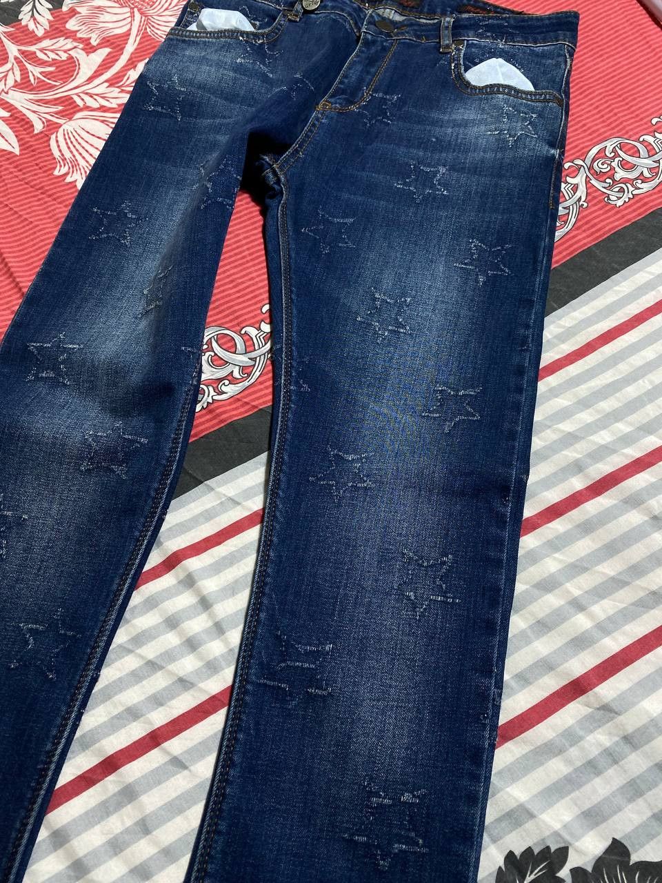 Japanese Brand Crazy Crash Dirty Baggy Faded Jean Japan Avant Garde Style Size US 30 / EU 46 - 4 Thumbnail