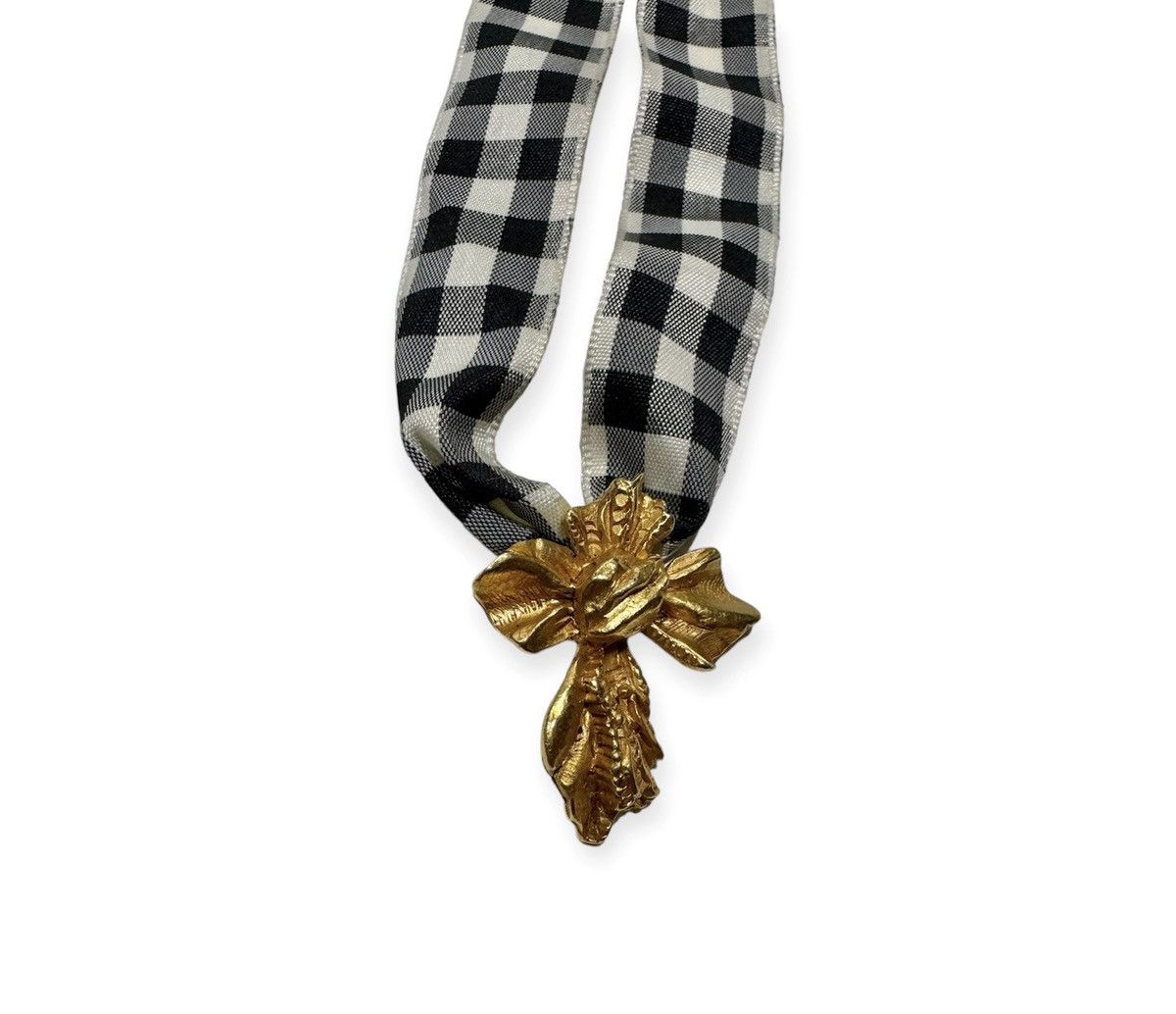 Christian Lacroix × Vintage 80’s Gold Pendant Necklace Size ONE SIZE - 1 Thumbnail