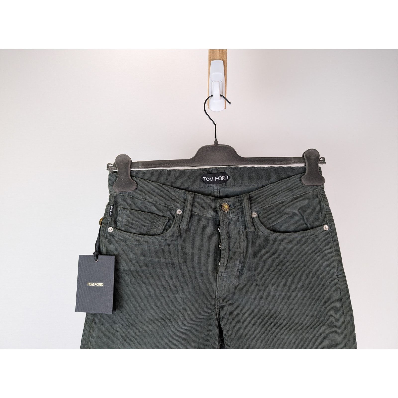 Tom Ford o1rshd1 Slim Fit Denim Jeans in Slate Green Size US 30 / EU 46 - 3 Thumbnail