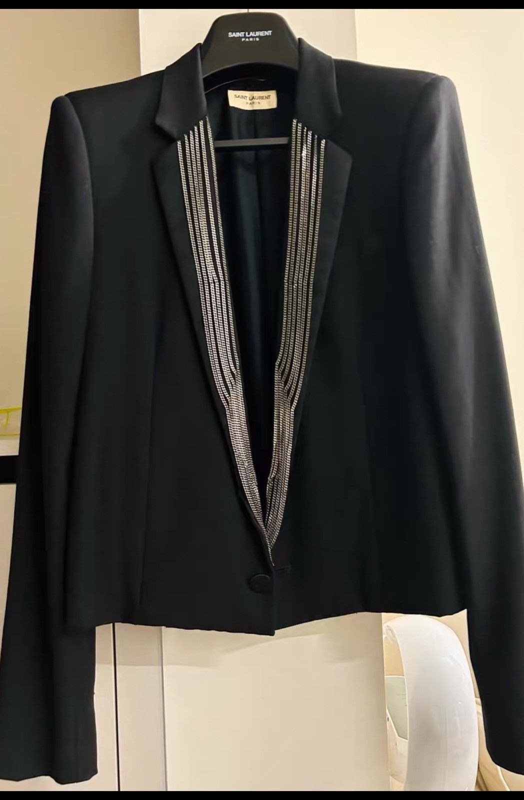 Saint Laurent Paris Saint Laurent SLP 2014SS Front Chain Suit Jacket Size 48S - 1 Thumbnail
