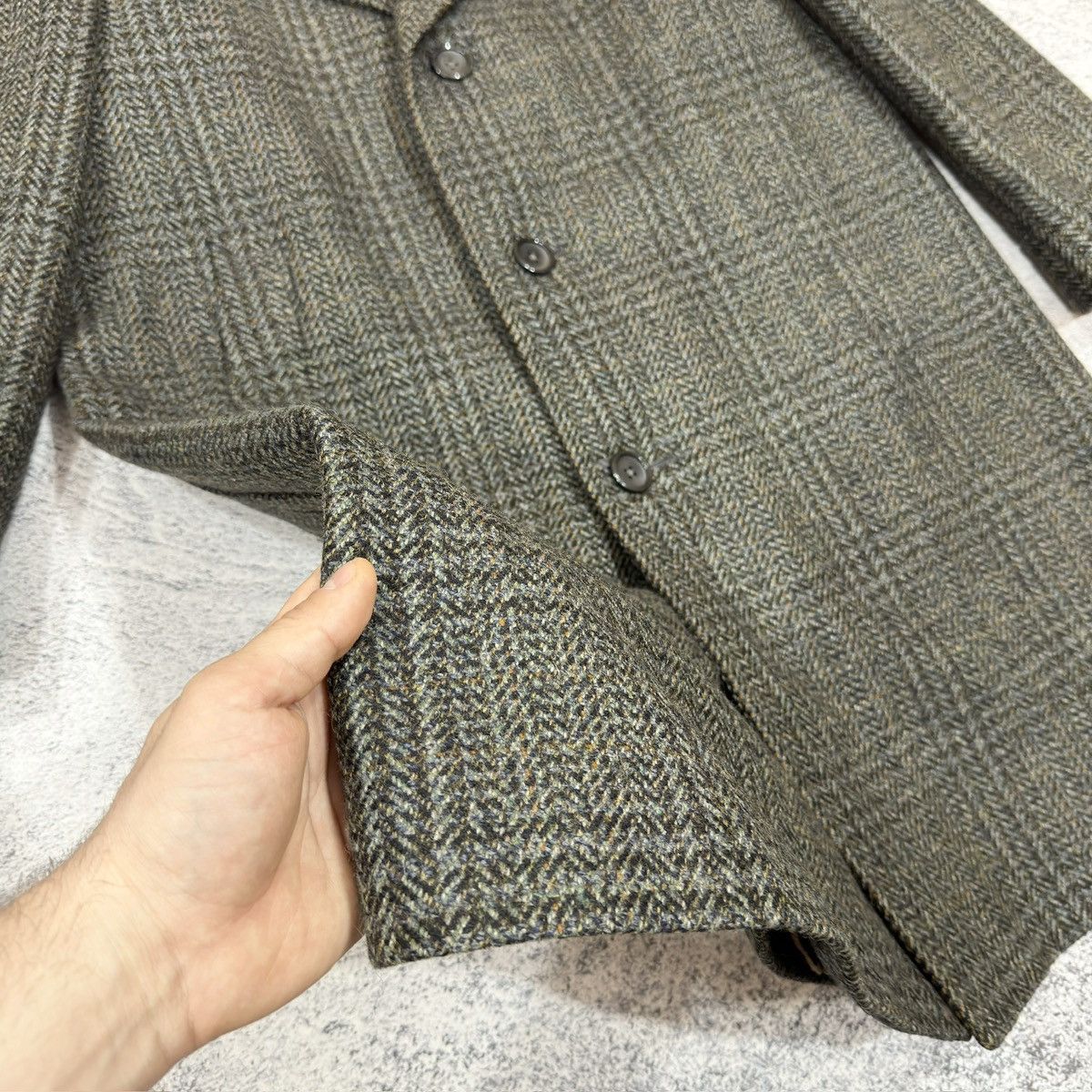 Handmade × Vintage Vintage Tailored Pure New Wool Coat Size M-L (50) Size US M / EU 48-50 / 2 - 6 Thumbnail