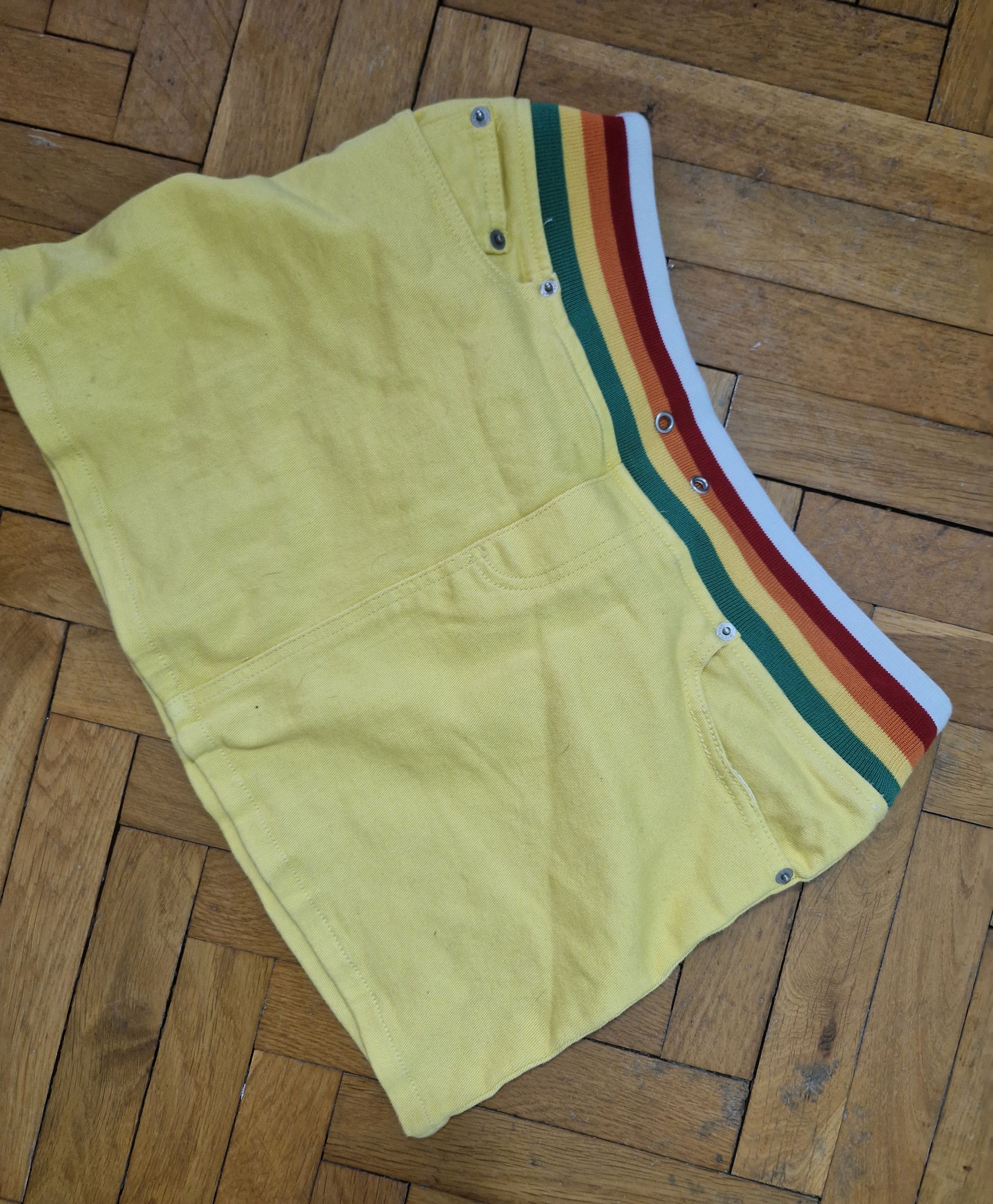 Hysteric Glamour vintage yellow mini skirt Size 28" / US 6 / IT 42 - 5 Thumbnail
