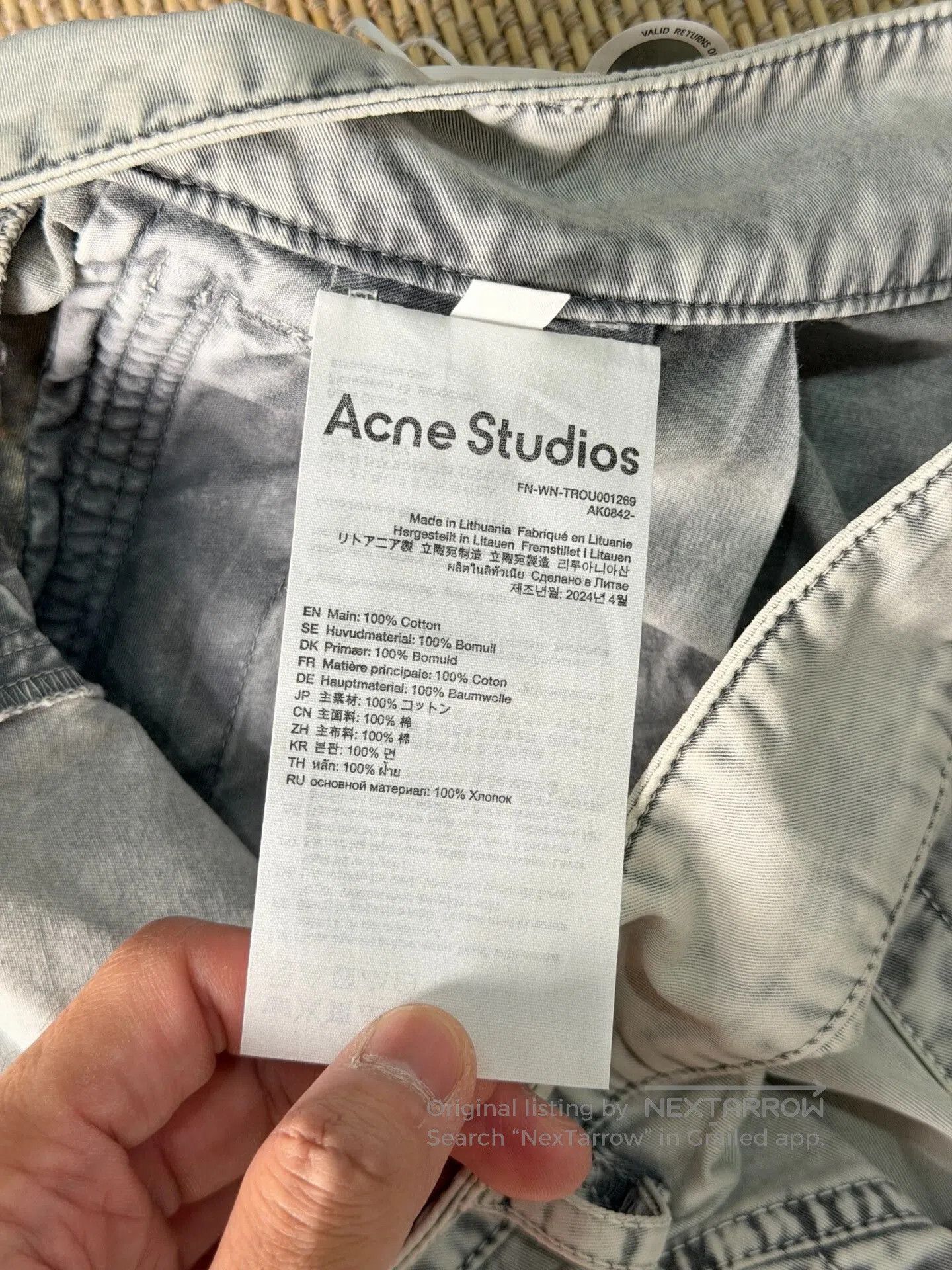 Acne Studios Acne Studios Utility Pocket Pants. Size US 38 / EU 54 - 6 Thumbnail