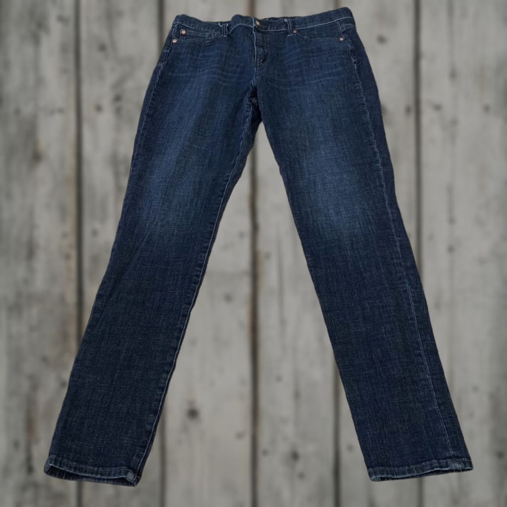 Gap GAP DENIM Jeans Womens 33T Tall TRUE SKINNY Stretch Dark Indigo Size 24" / US 00 / IT 34 - 1 Thumbnail