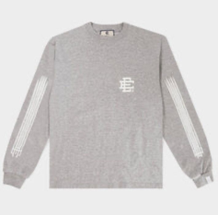 Eric Emanuel Eric Emanuel EE long sleeve shirt grey w white xl SS25 Size US XL / EU 56 / 4 - 1 Thumbnail