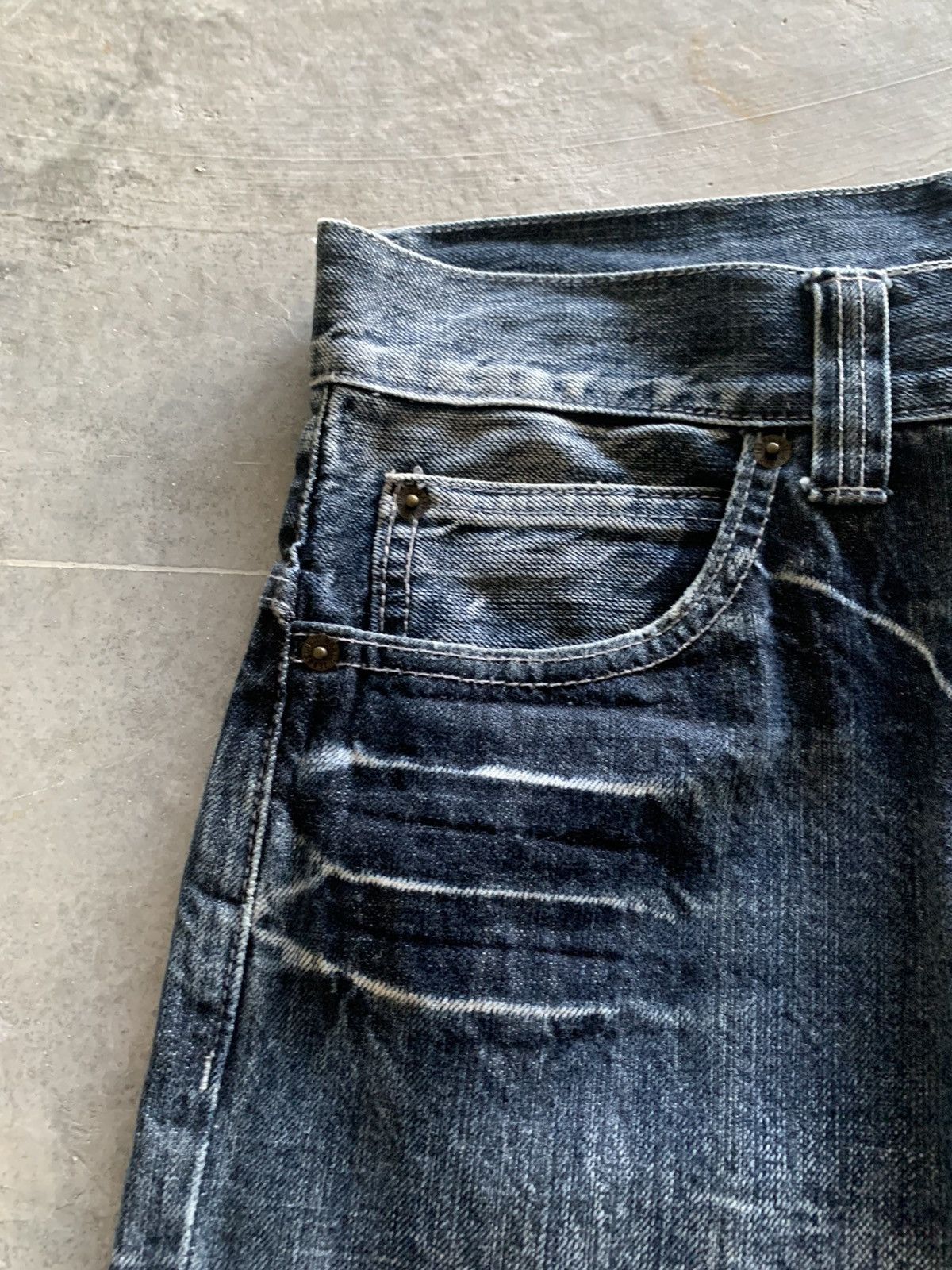 Japanese Brand FLARE SORRIDERE SICK WHISKERED WASHED JAPANESE GRUNGE Size US 33 - 12 Thumbnail