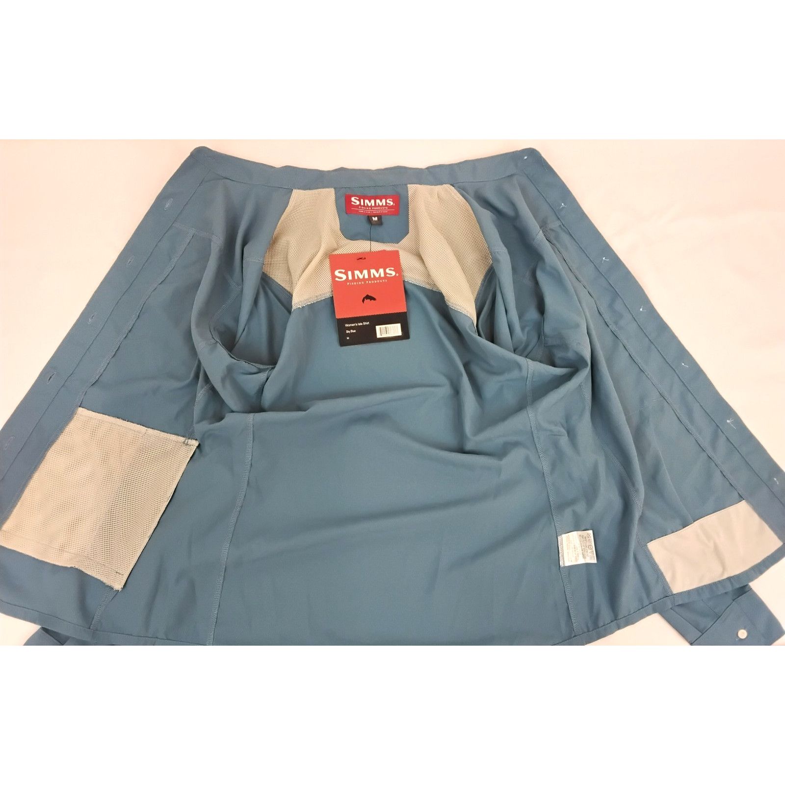 Simms Simms Fishing Isle Shirt Women's M Sky Blue Button Up NWT Size M / US 6-8 / IT 42-44 - 5 Thumbnail